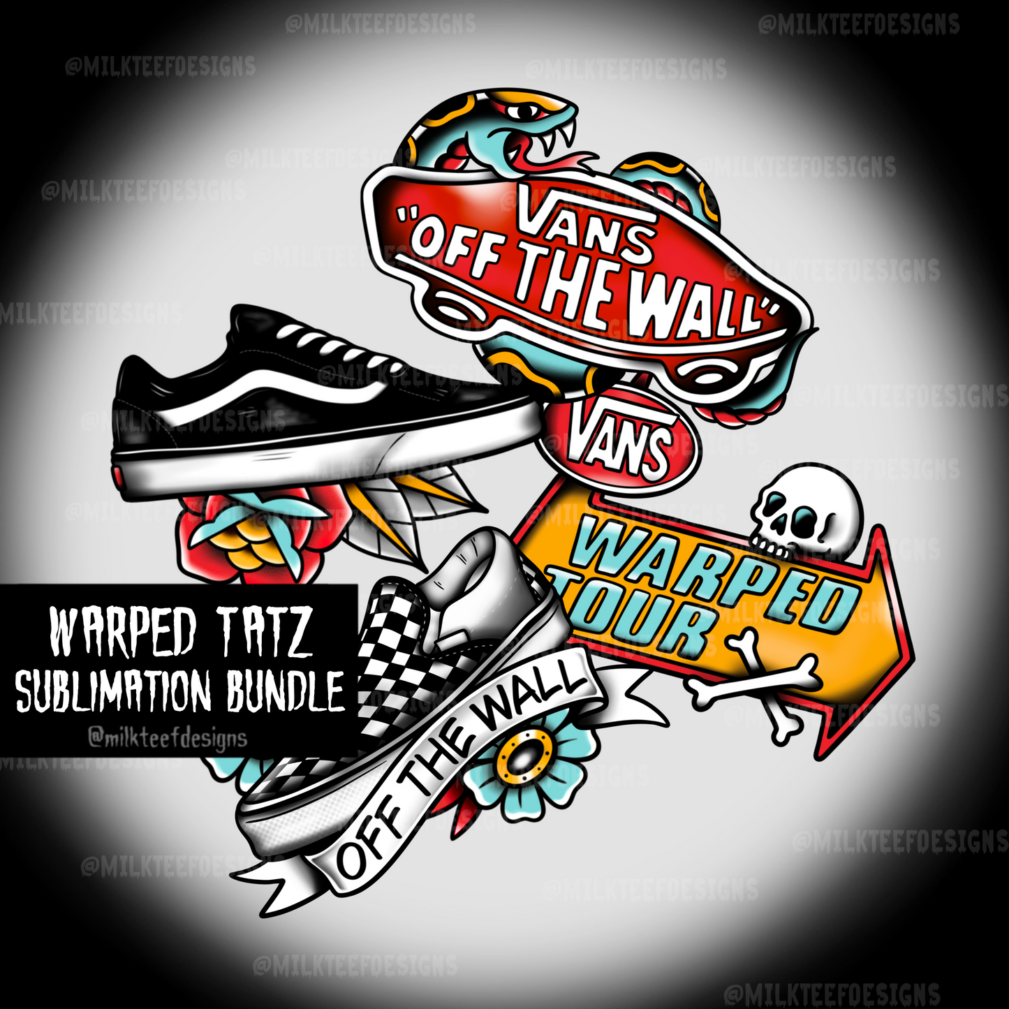 Warped Tatz / Sublimation Bundle (PNG)