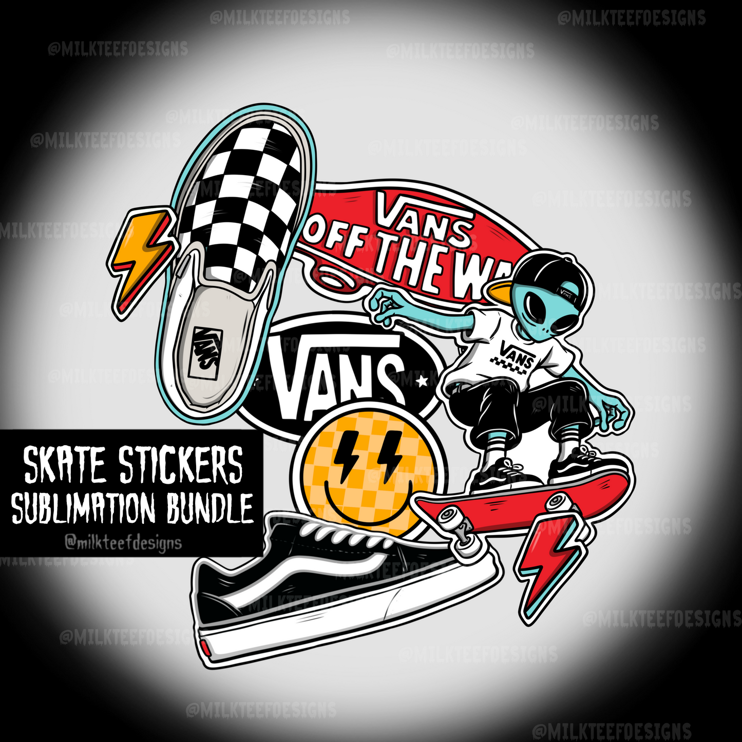 Skate Stickers / Sublimation Bundle (PNG)