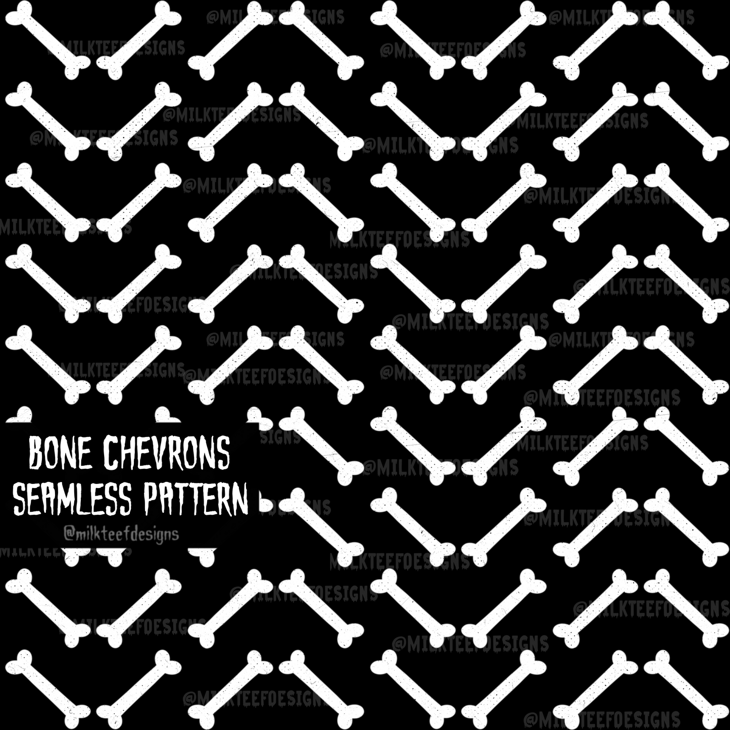 Bone Chevrons / Seamless Pattern (Copy)