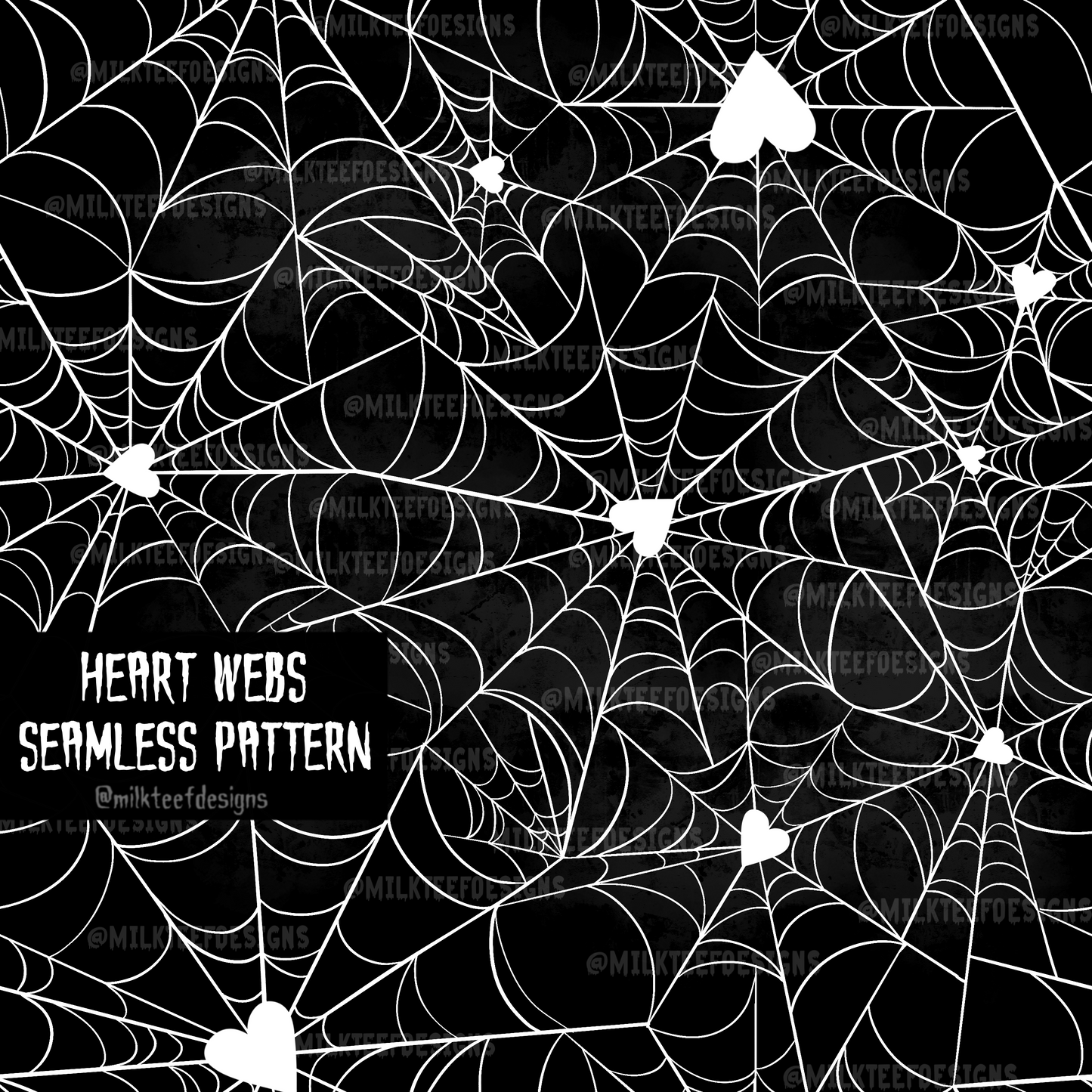 Heart Webs / Seamless Pattern