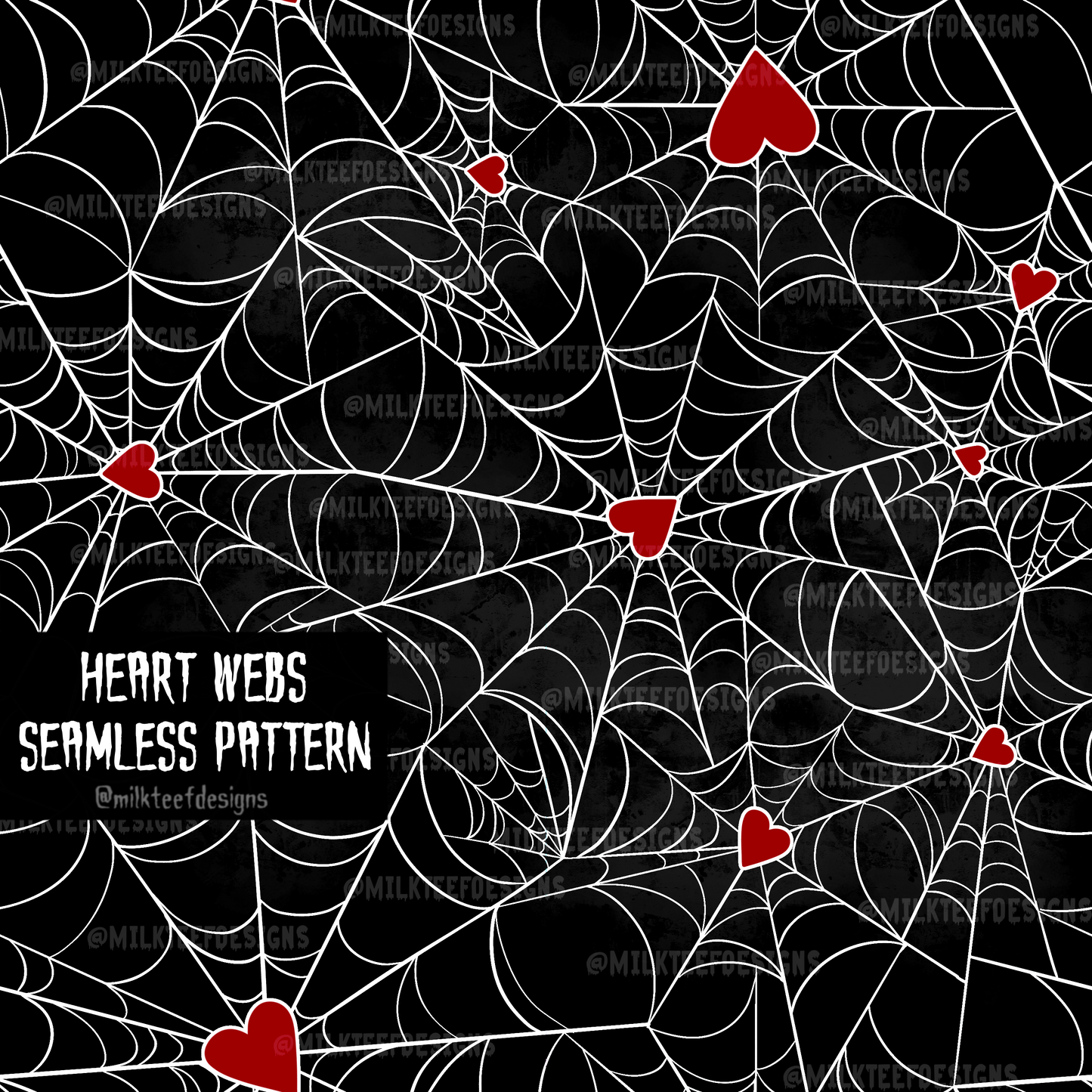 Heart Webs / Seamless Pattern