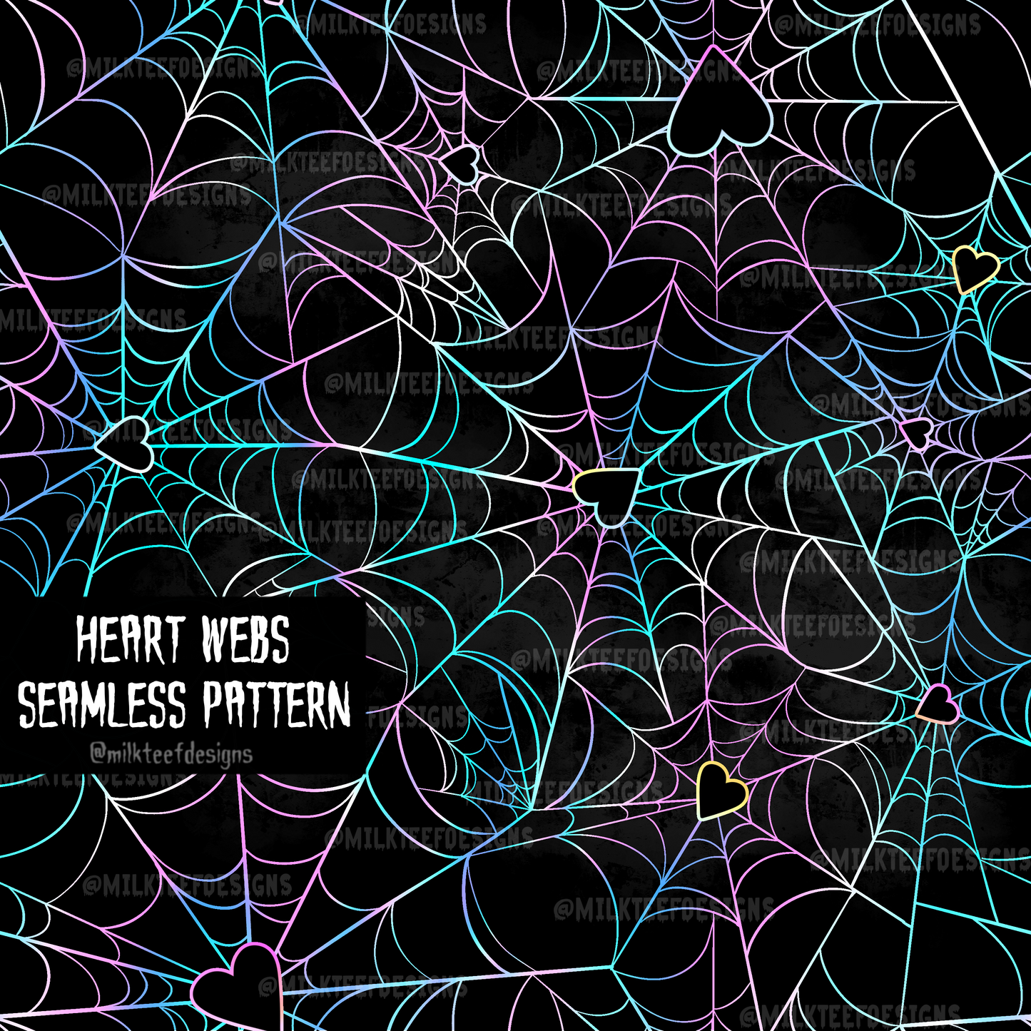 Heart Webs / Seamless Pattern