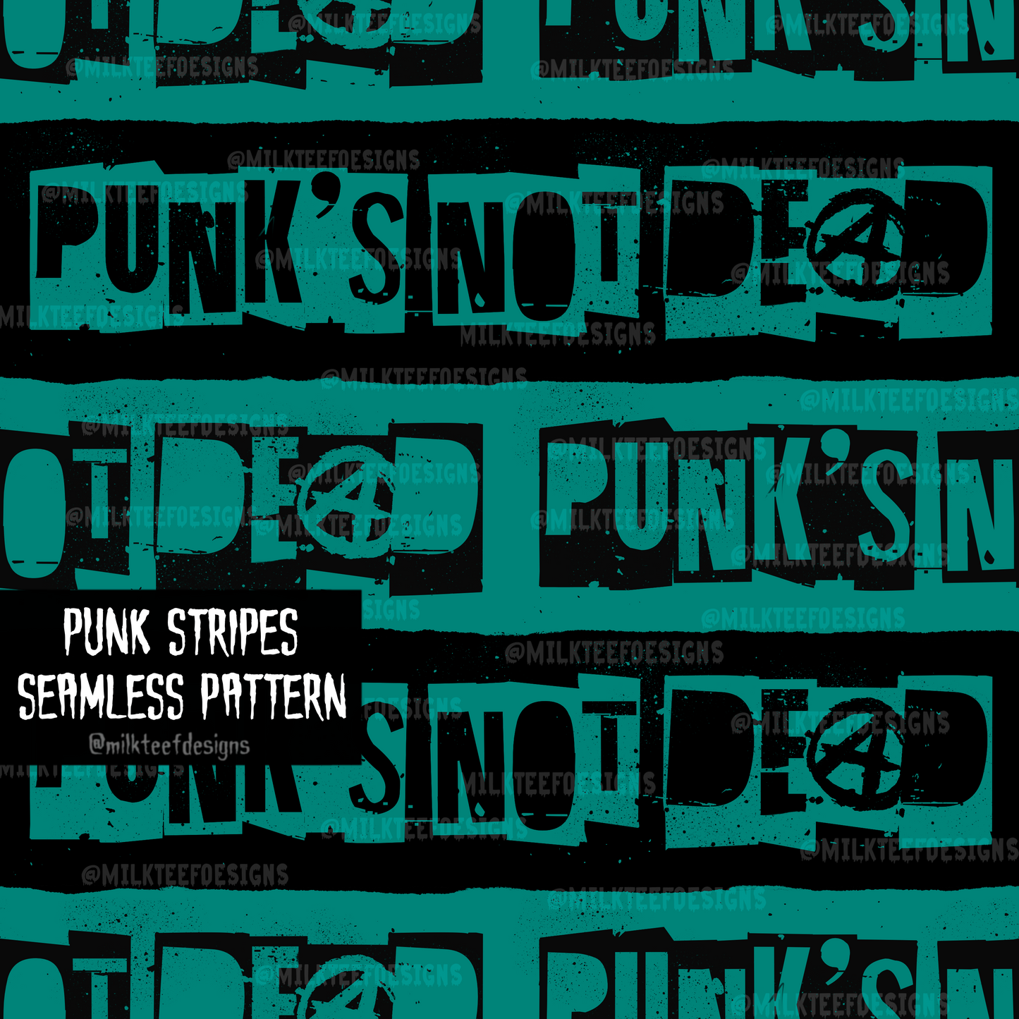 Punk Stripes / Seamless Pattern