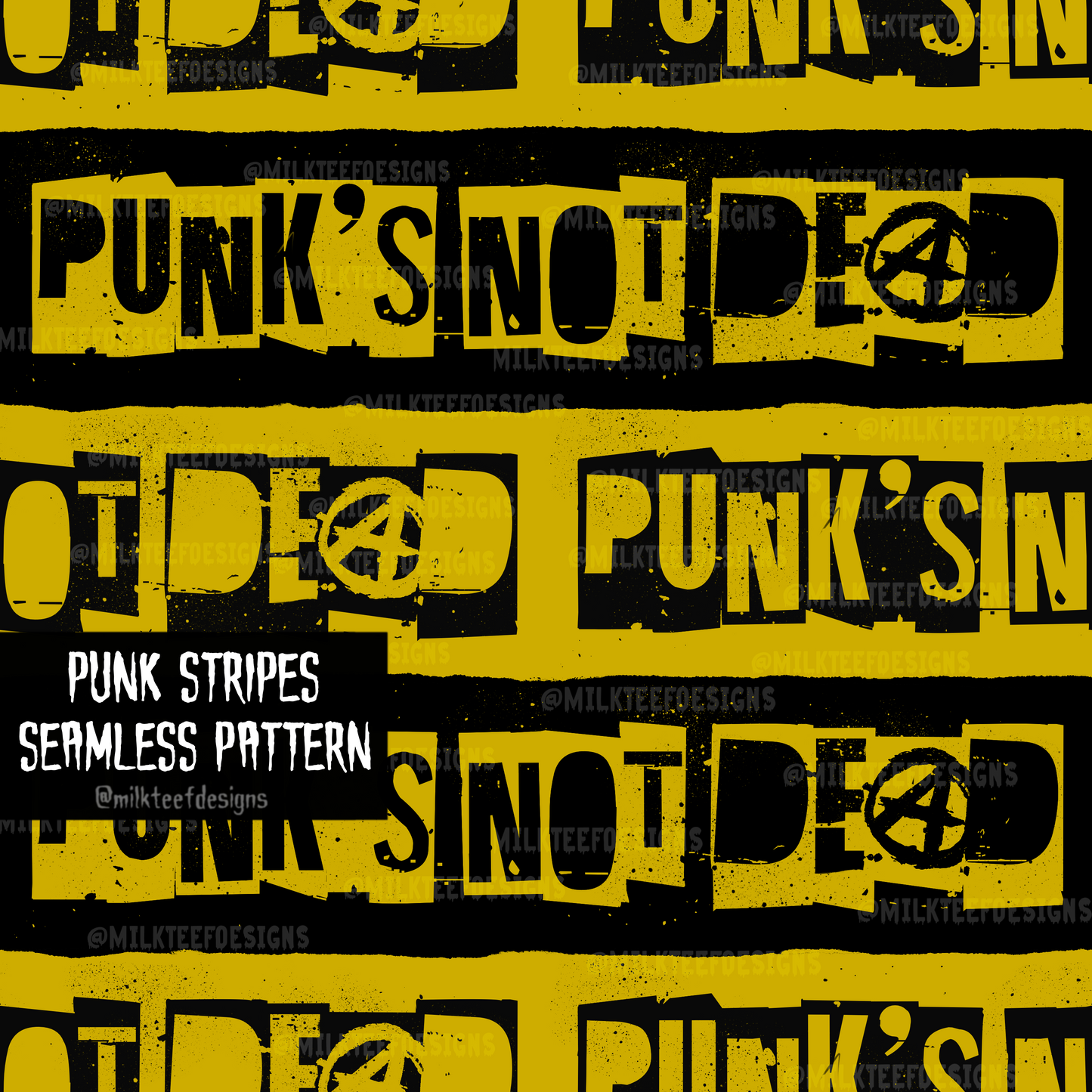 Punk Stripes / Seamless Pattern