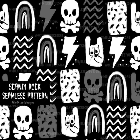 Scandi Rock / Seamless Pattern