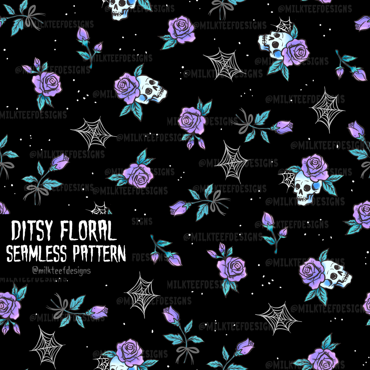 Ditsy Floral Bundle / 8 Seamless Patterns