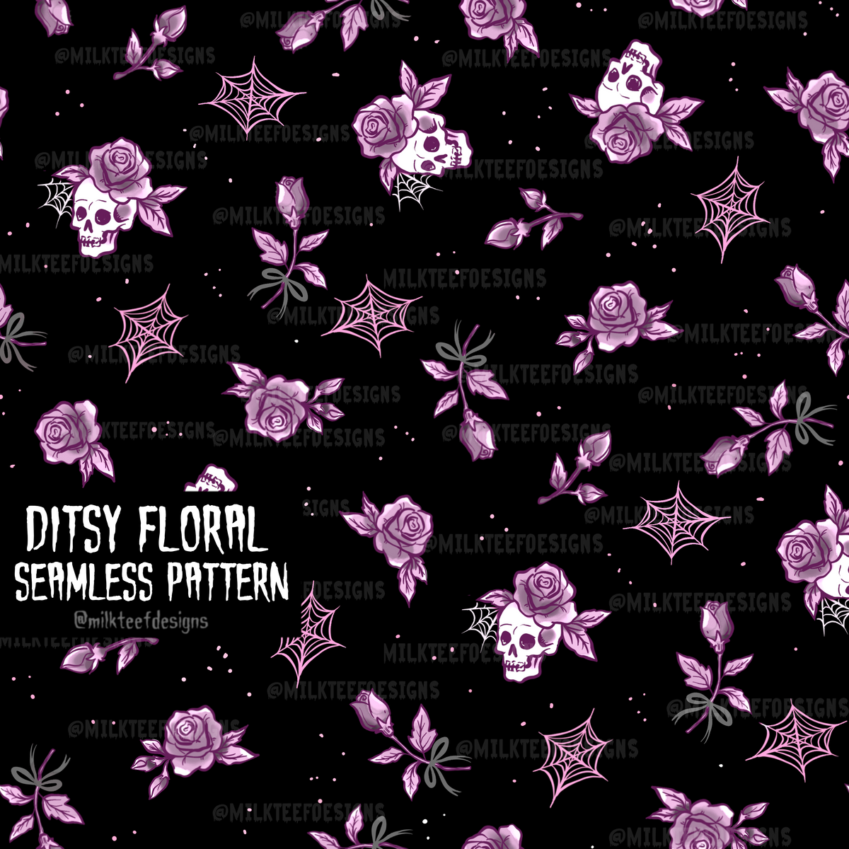 Ditsy Floral Bundle / 8 Seamless Patterns