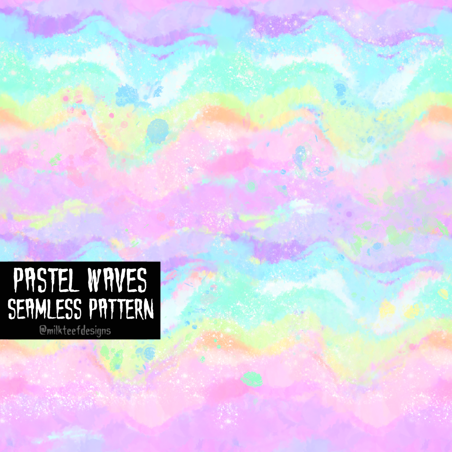 Pastel Waves / Seamless Pattern