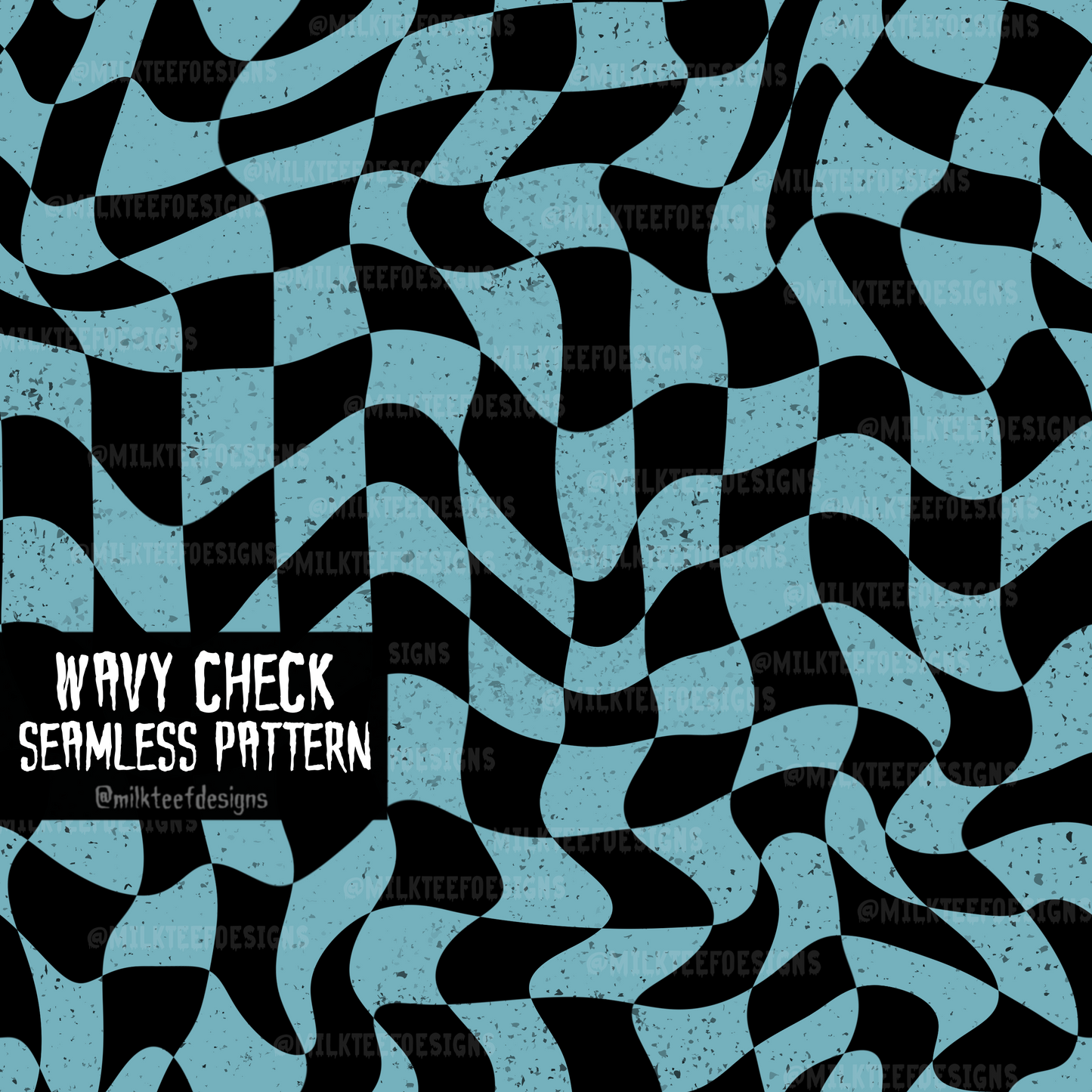 Wavy Check / Seamless Pattern