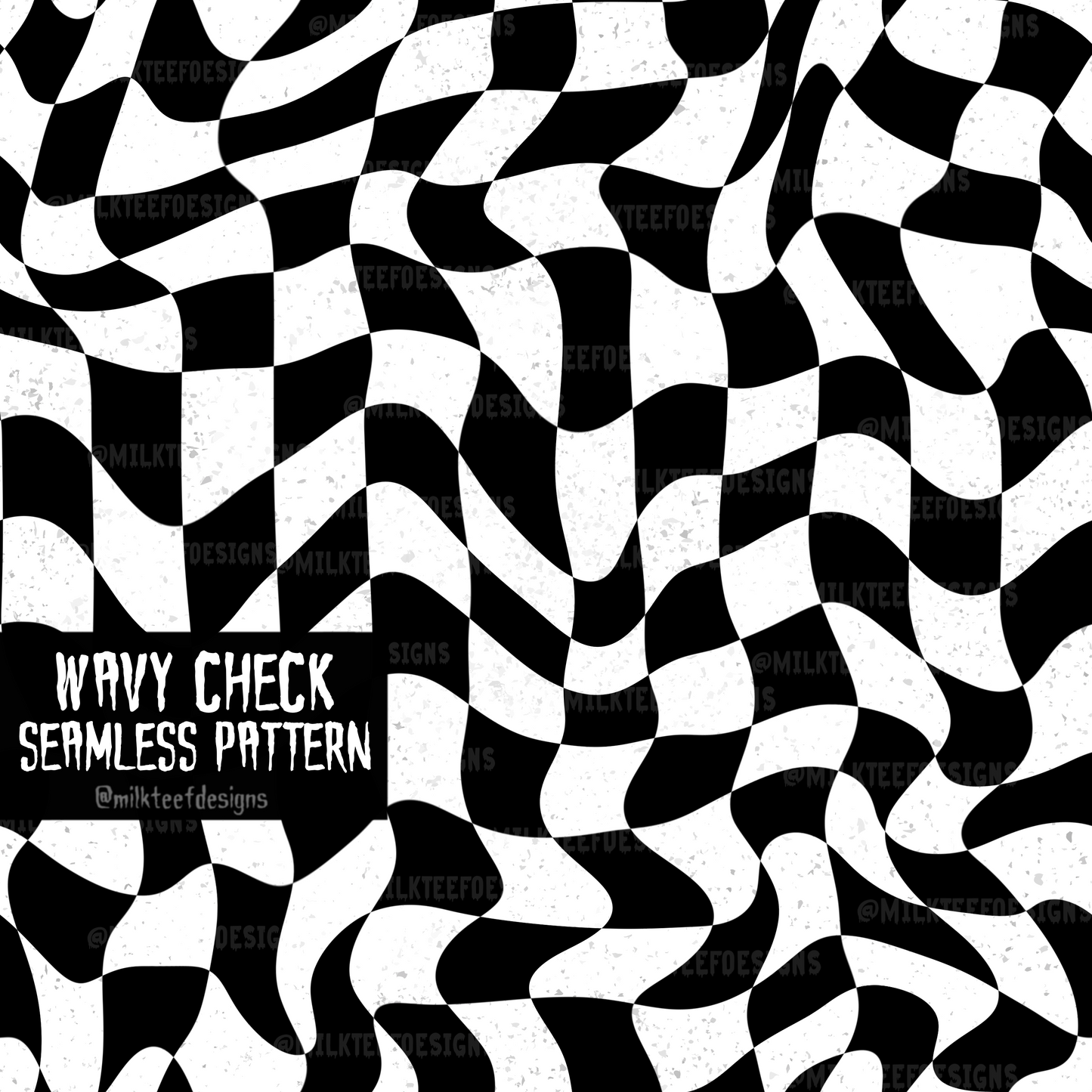 Wavy Check / Seamless Pattern