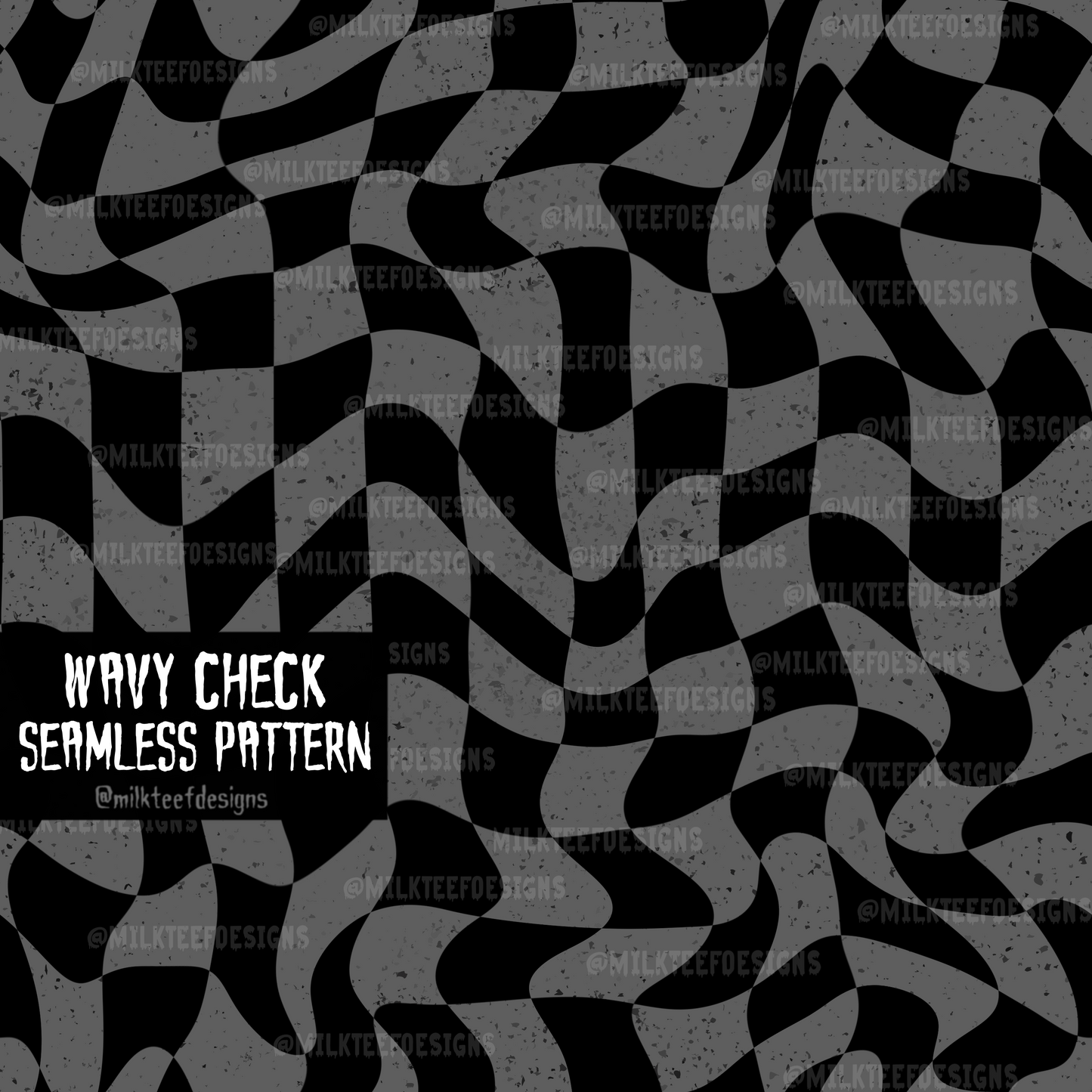 Wavy Check / Seamless Pattern