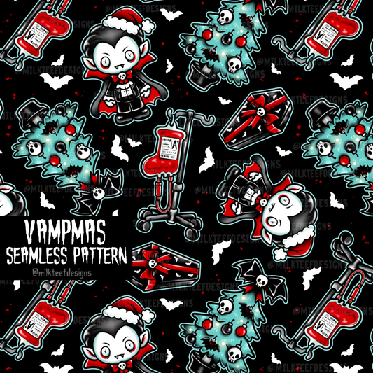 Vampmas / Seamless Pattern