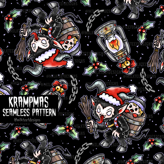 Krampmas / Seamless Pattern
