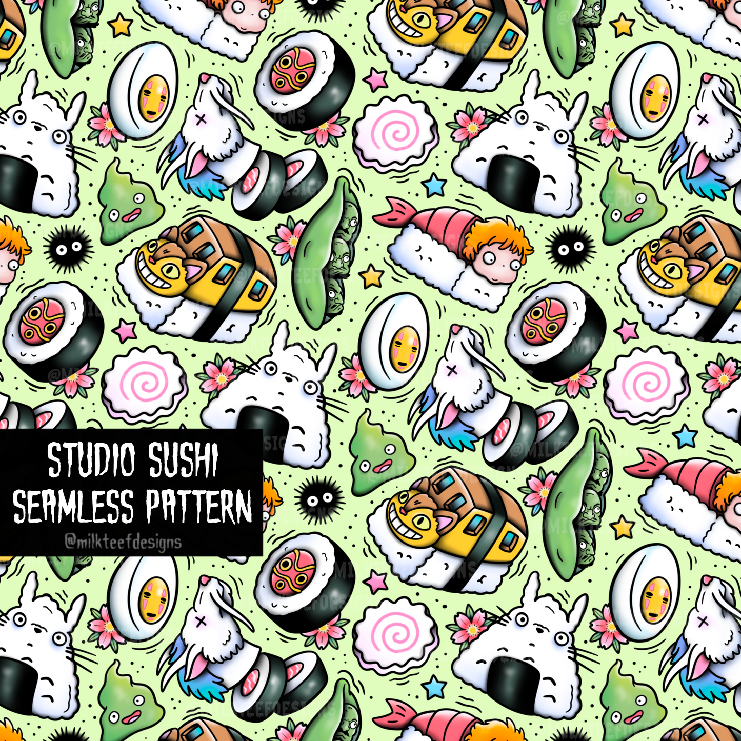 Studio Sushi / Seamless Pattern