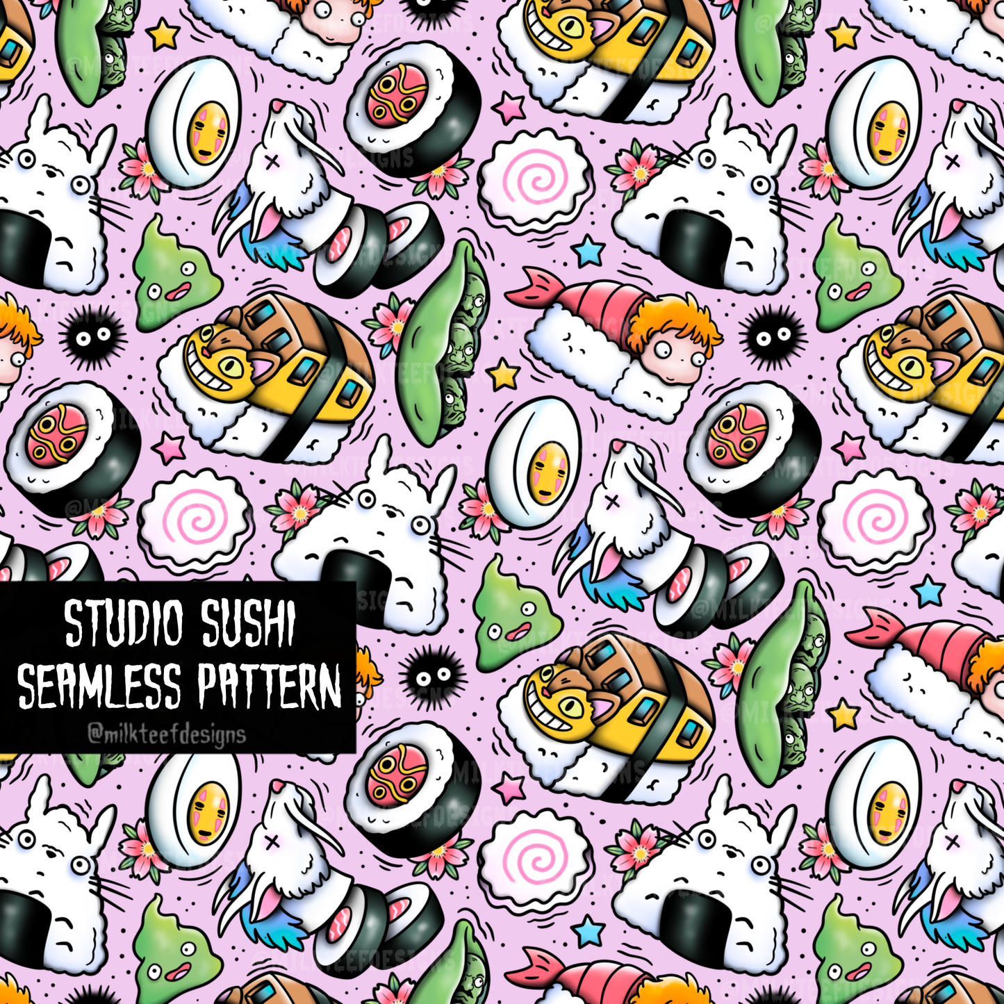 Studio Sushi / Seamless Pattern