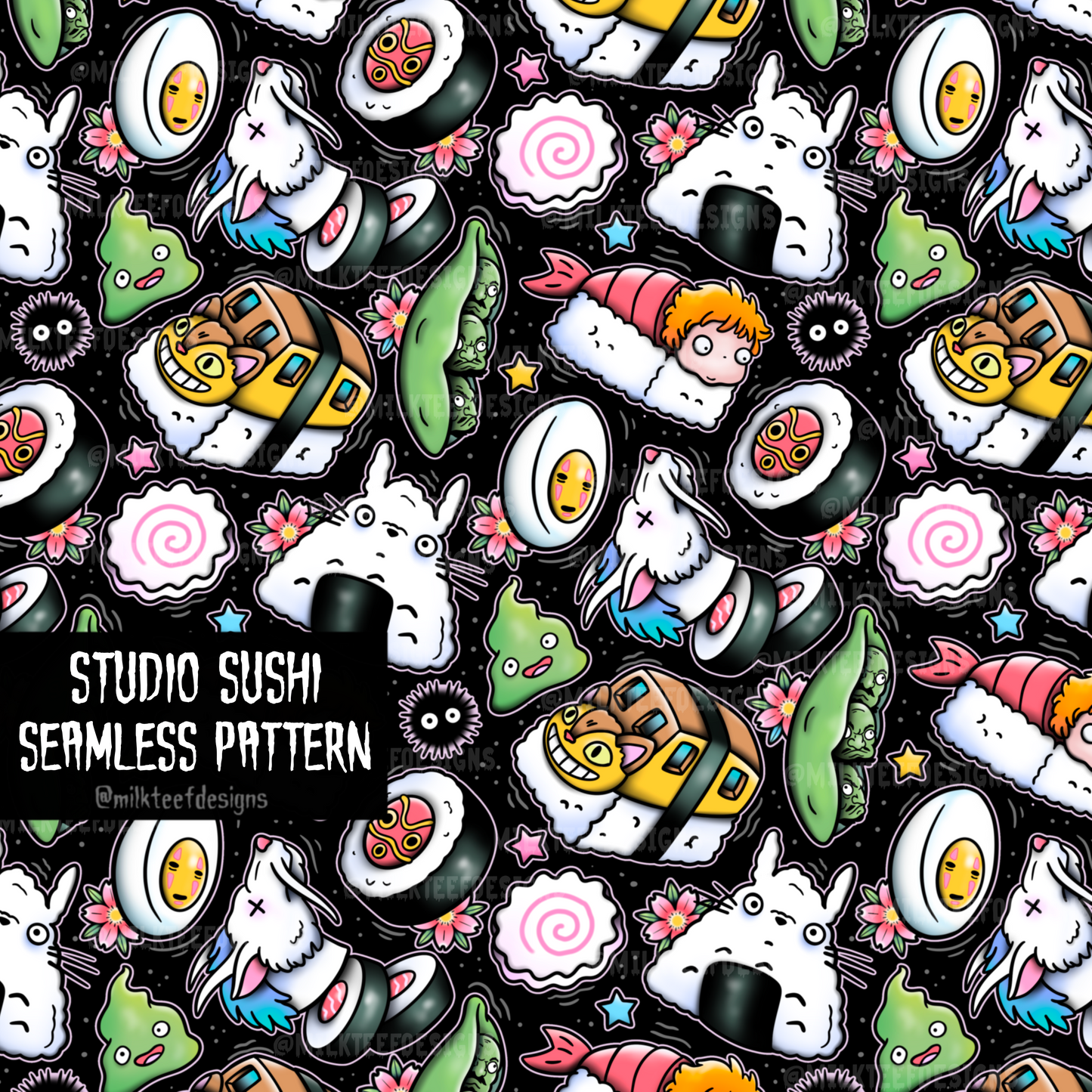 Studio Sushi / Seamless Pattern