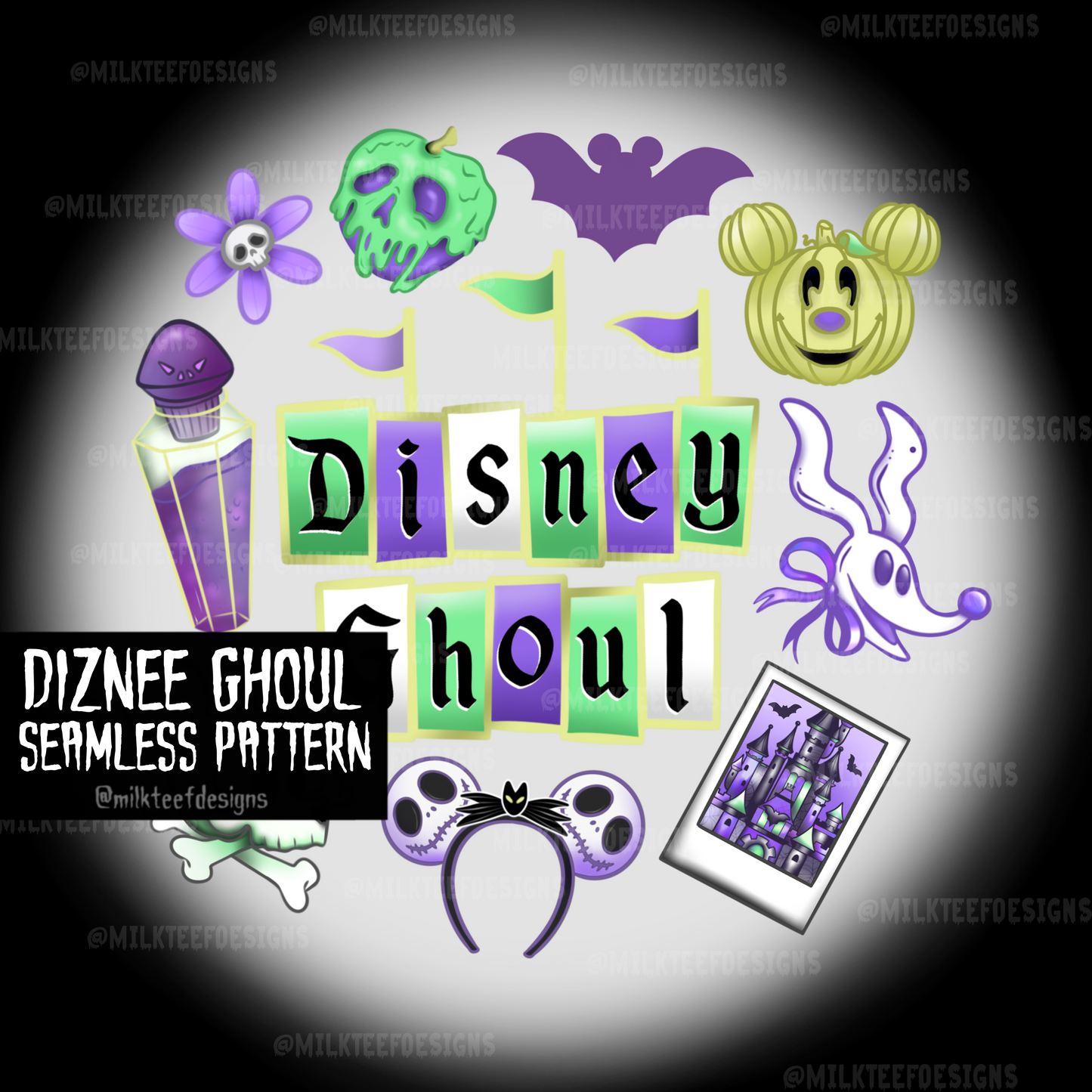 Diznee Ghoul / Sublimation Design