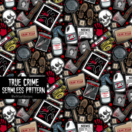 True Crime / Seamless Pattern