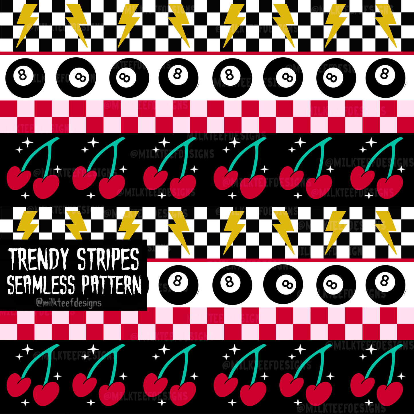 Trendy Stripes / Seamless Pattern