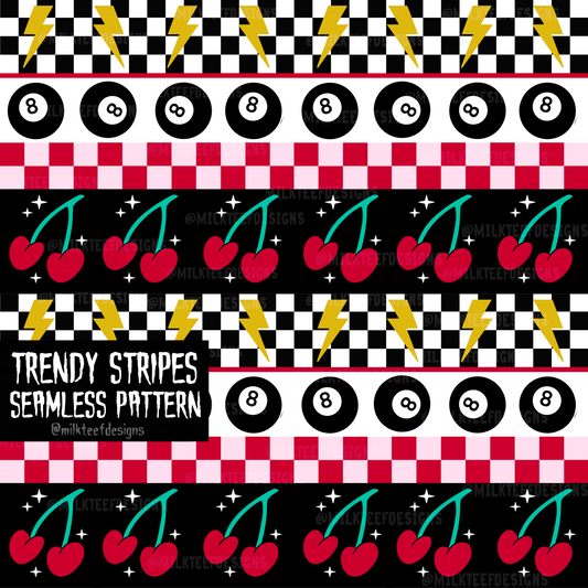 Trendy Stripes / Seamless Pattern