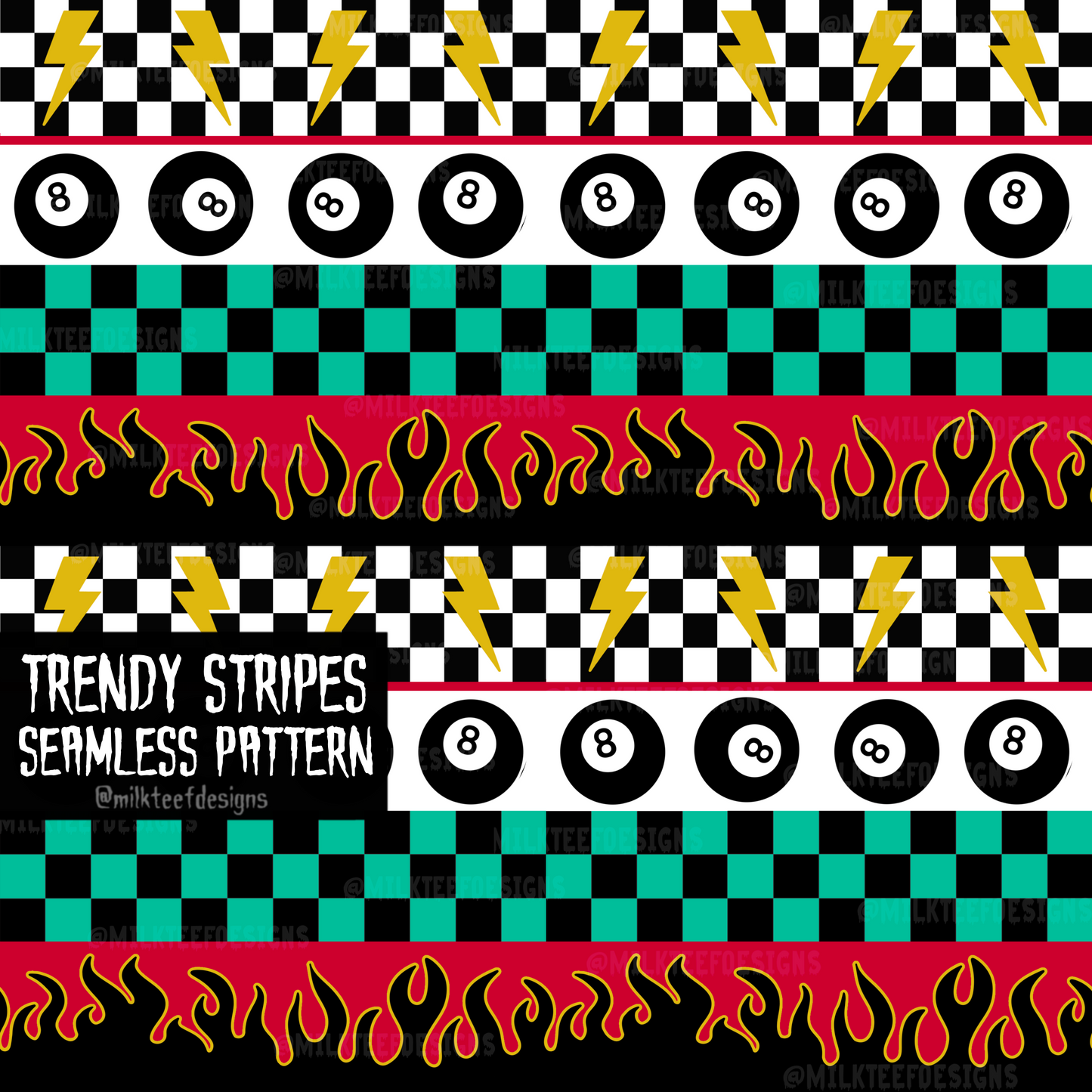 Trendy Stripes / Seamless Pattern