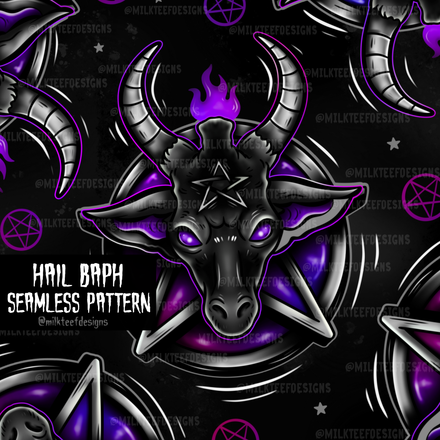 Hail Baph / Seamless Pattern