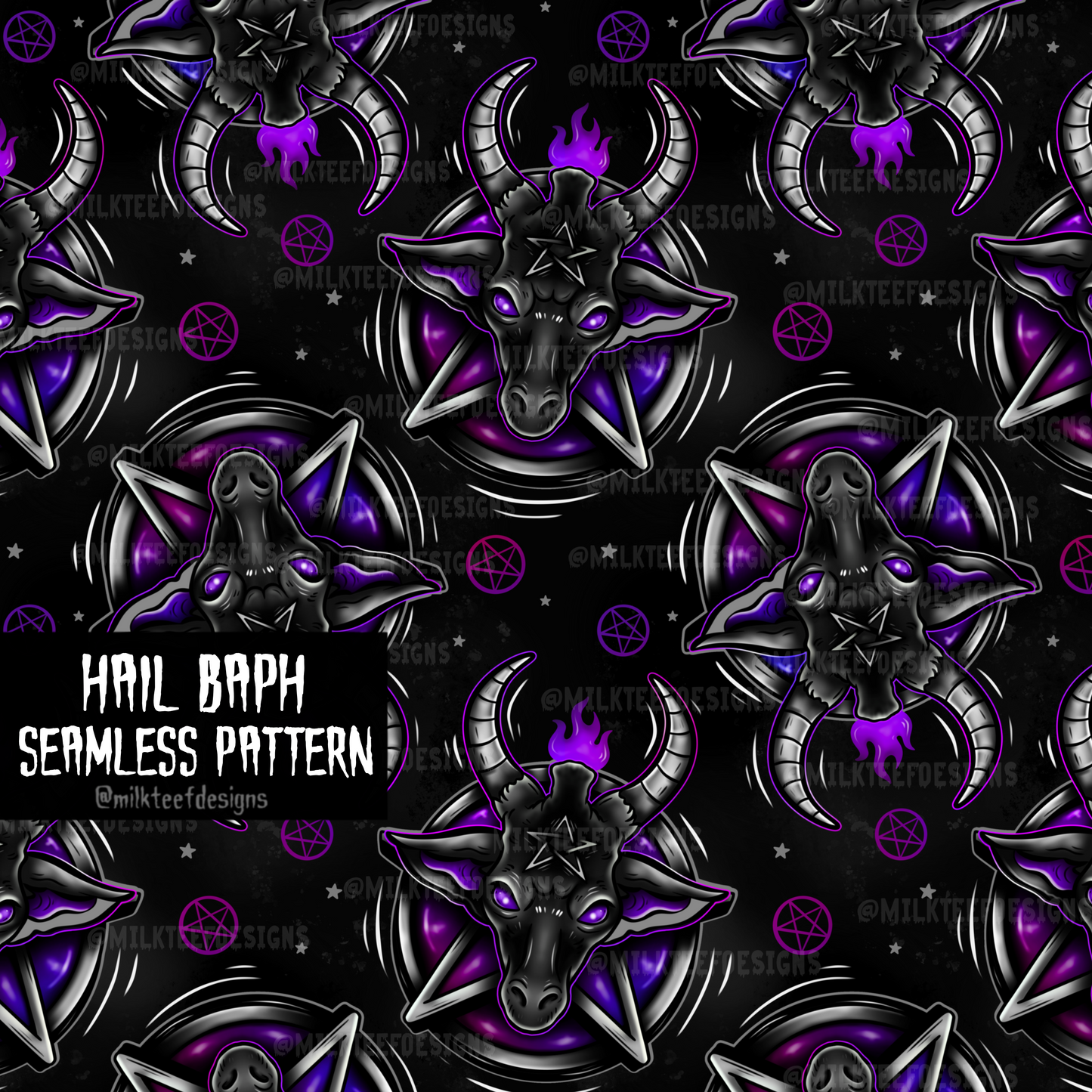 Hail Baph / Seamless Pattern