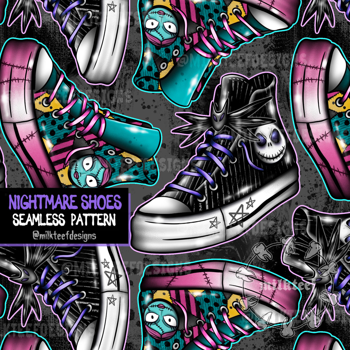 Nightmare Shoes- Seamless Pattern