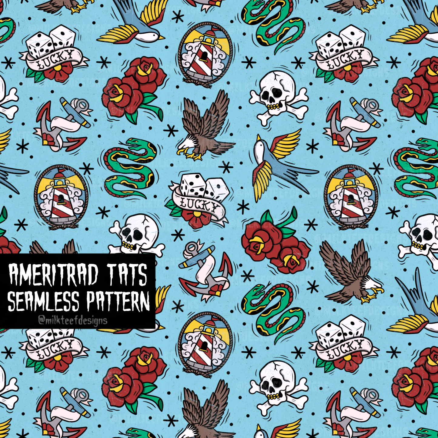 Ameritrad Tats / Seamless Pattern