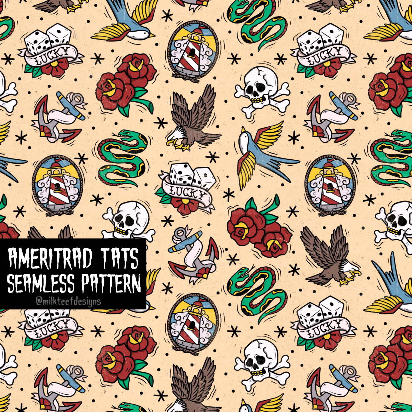 Ameritrad Tats / Seamless Pattern