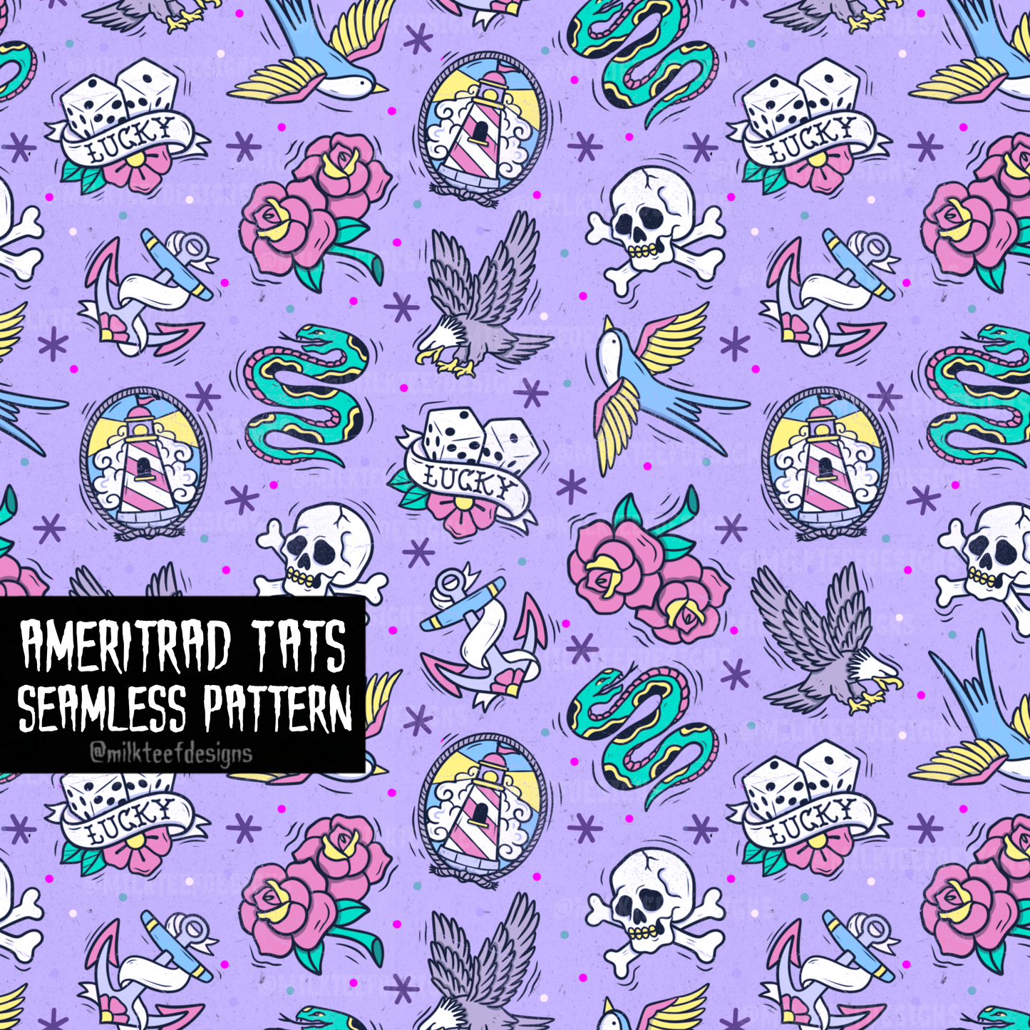 Ameritrad Tats / Seamless Pattern