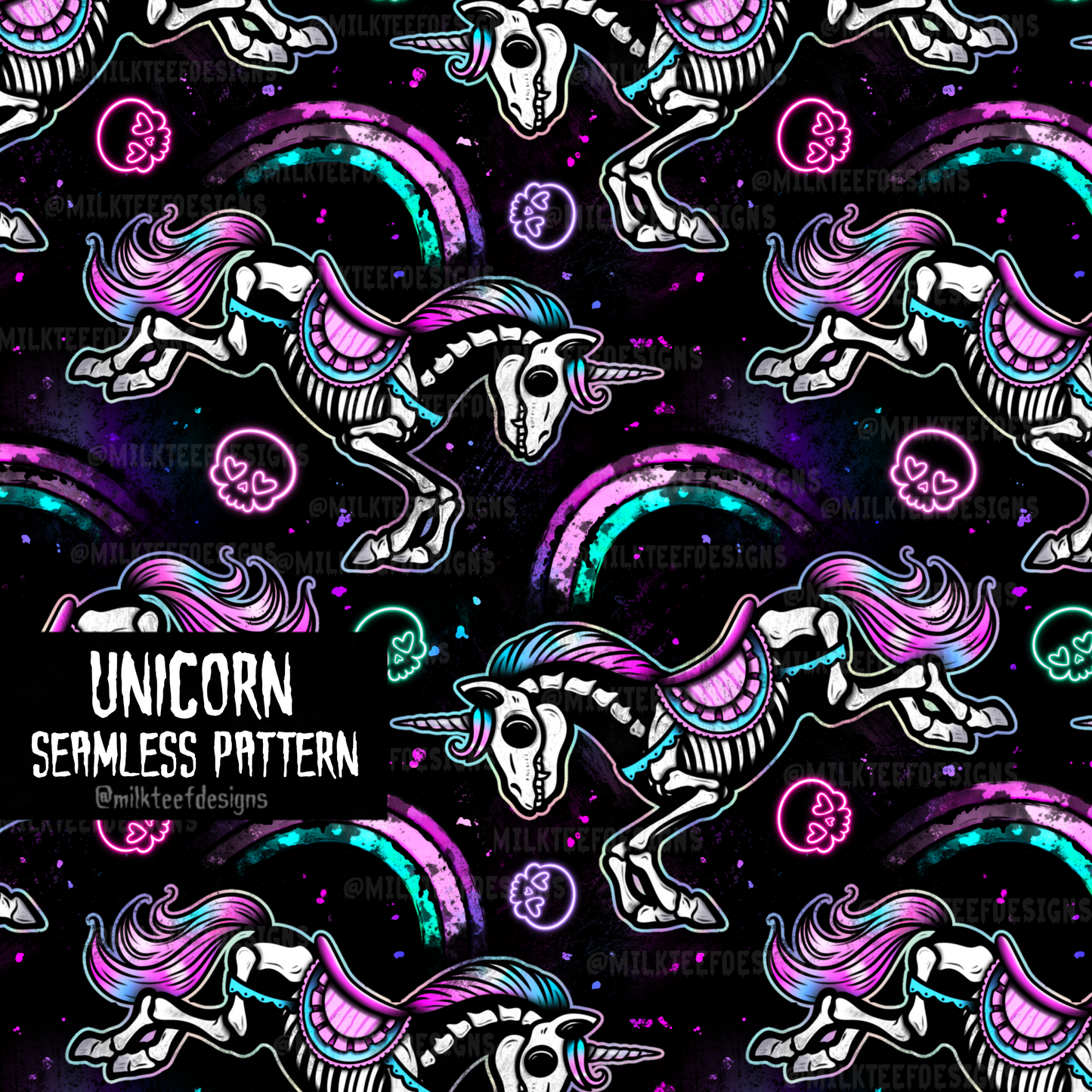 Unicorn / Seamless Pattern