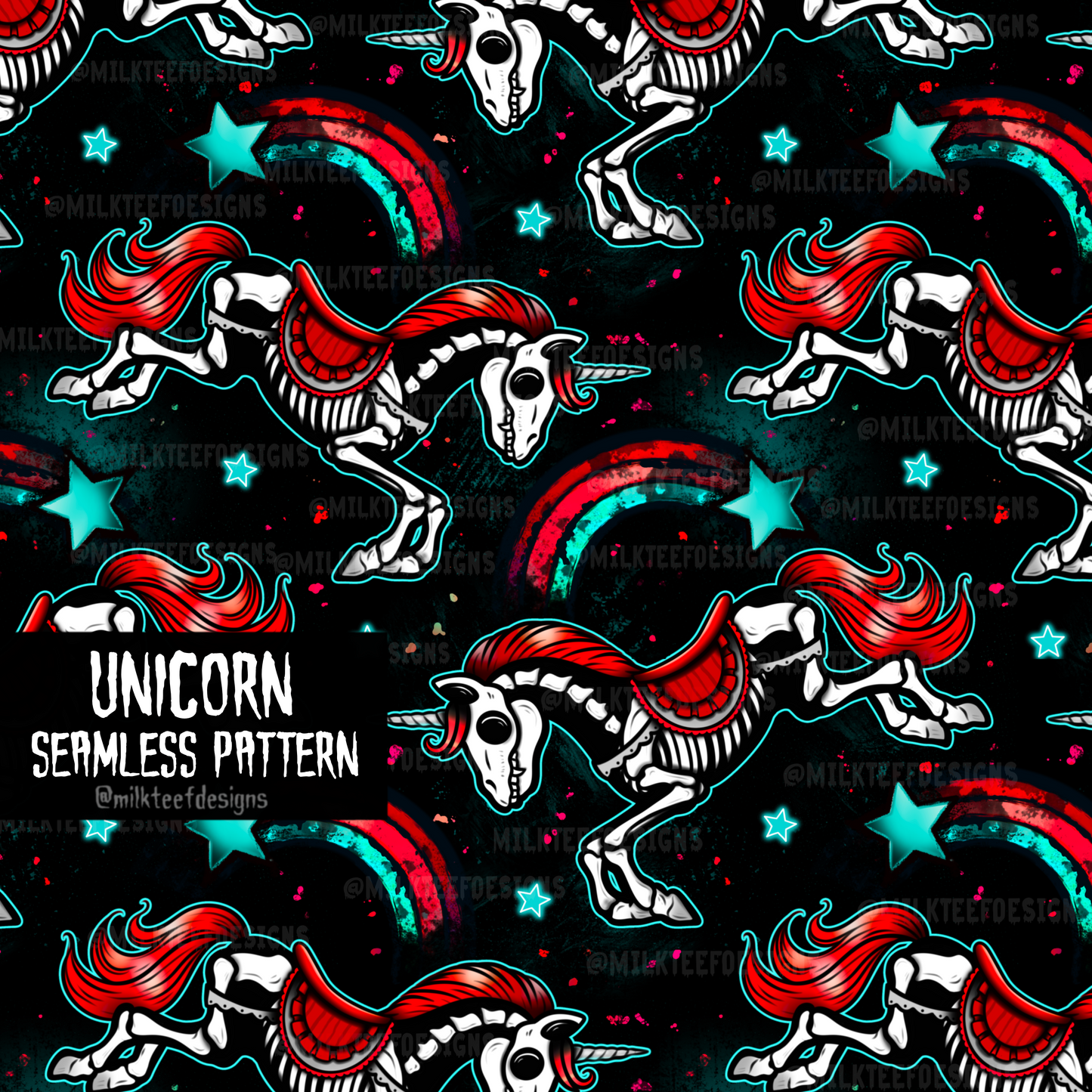 Unicorn / Seamless Pattern