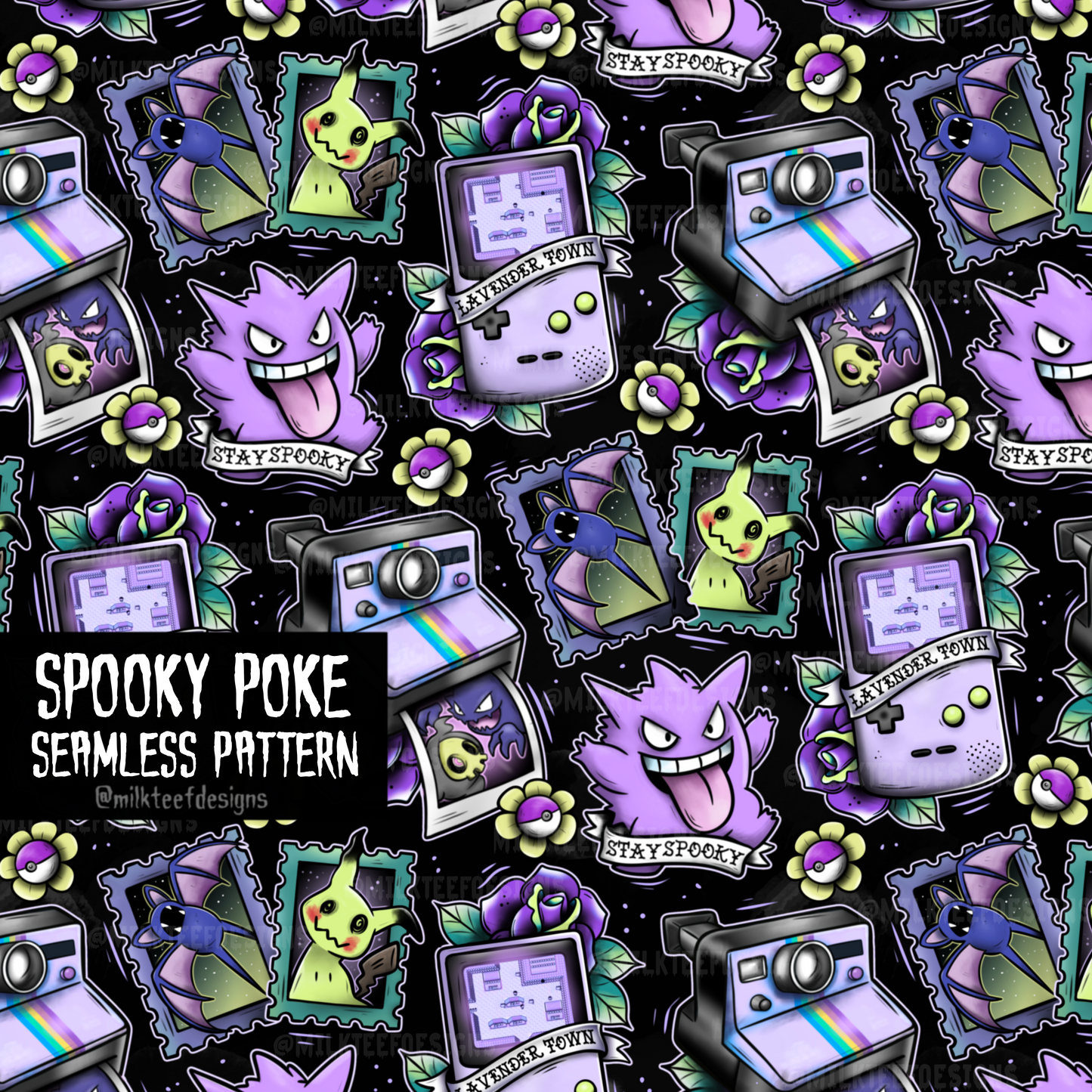 Spooky Poke / Seamless Pattern