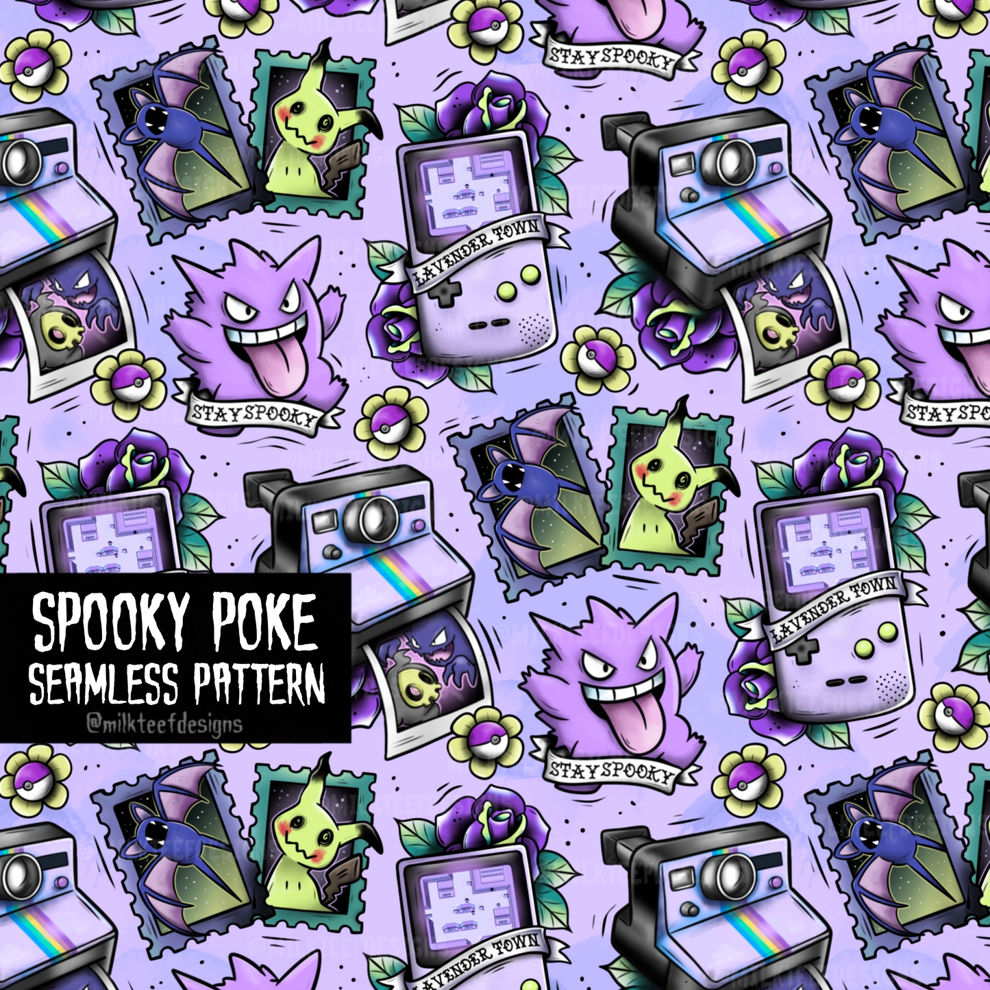 Spooky Poke / Seamless Pattern