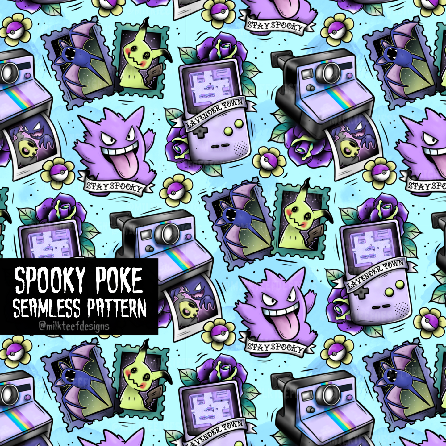 Spooky Poke / Seamless Pattern