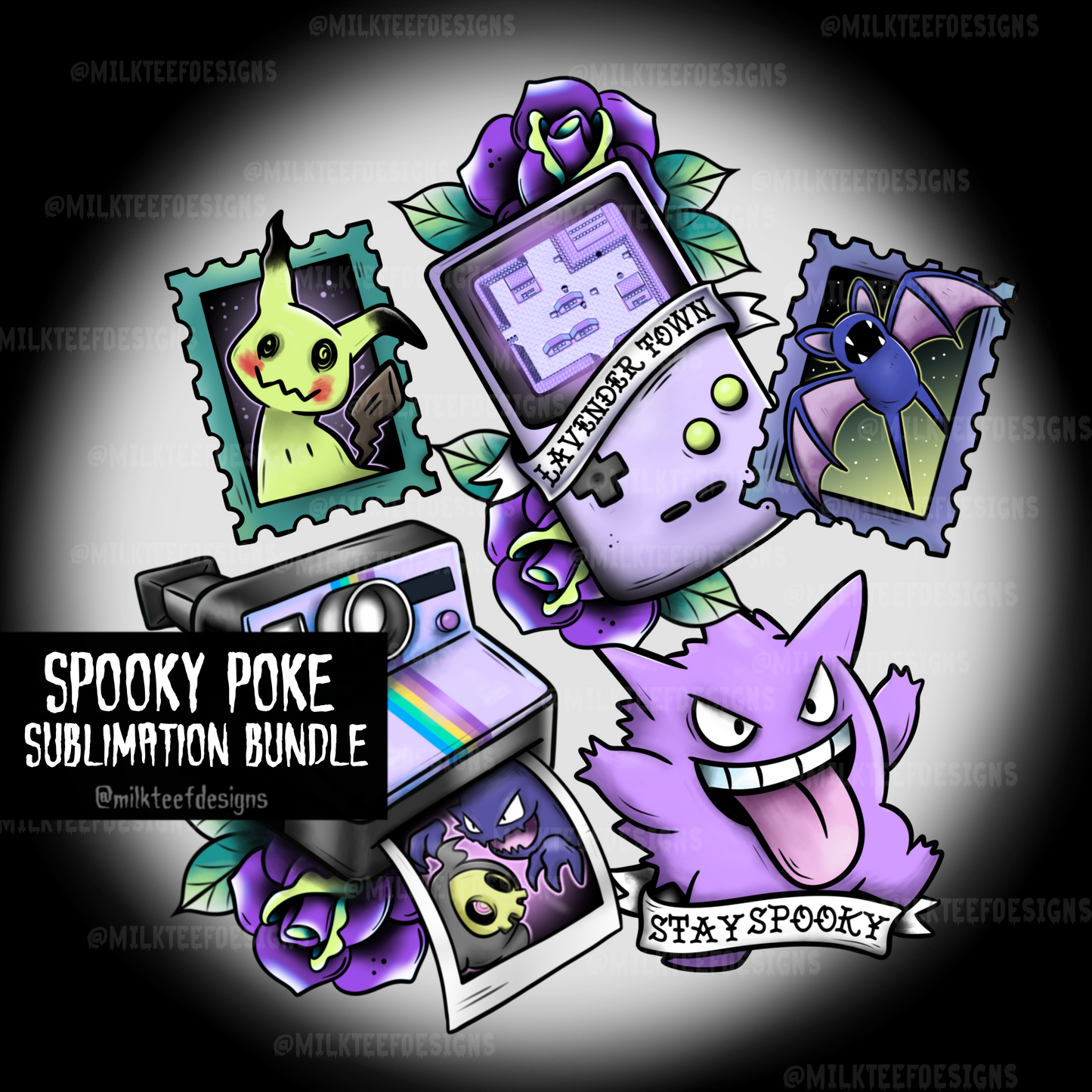 Spooky Poke / Sublimation Bundle (5 PNG Files)