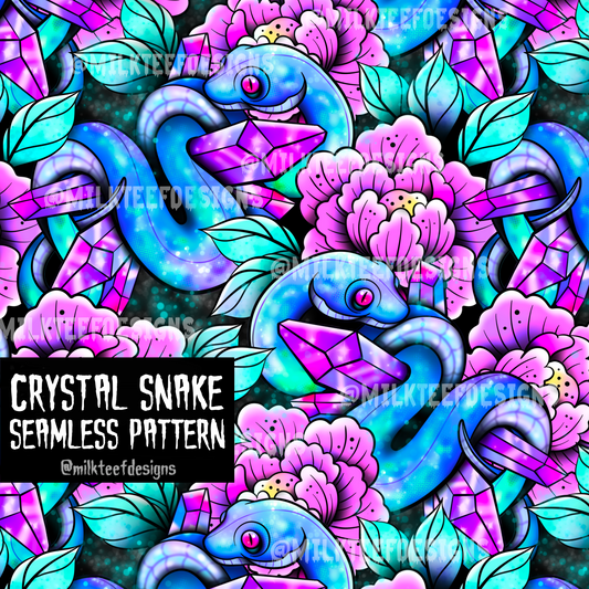 Crystal Snake / Seamless Patterns