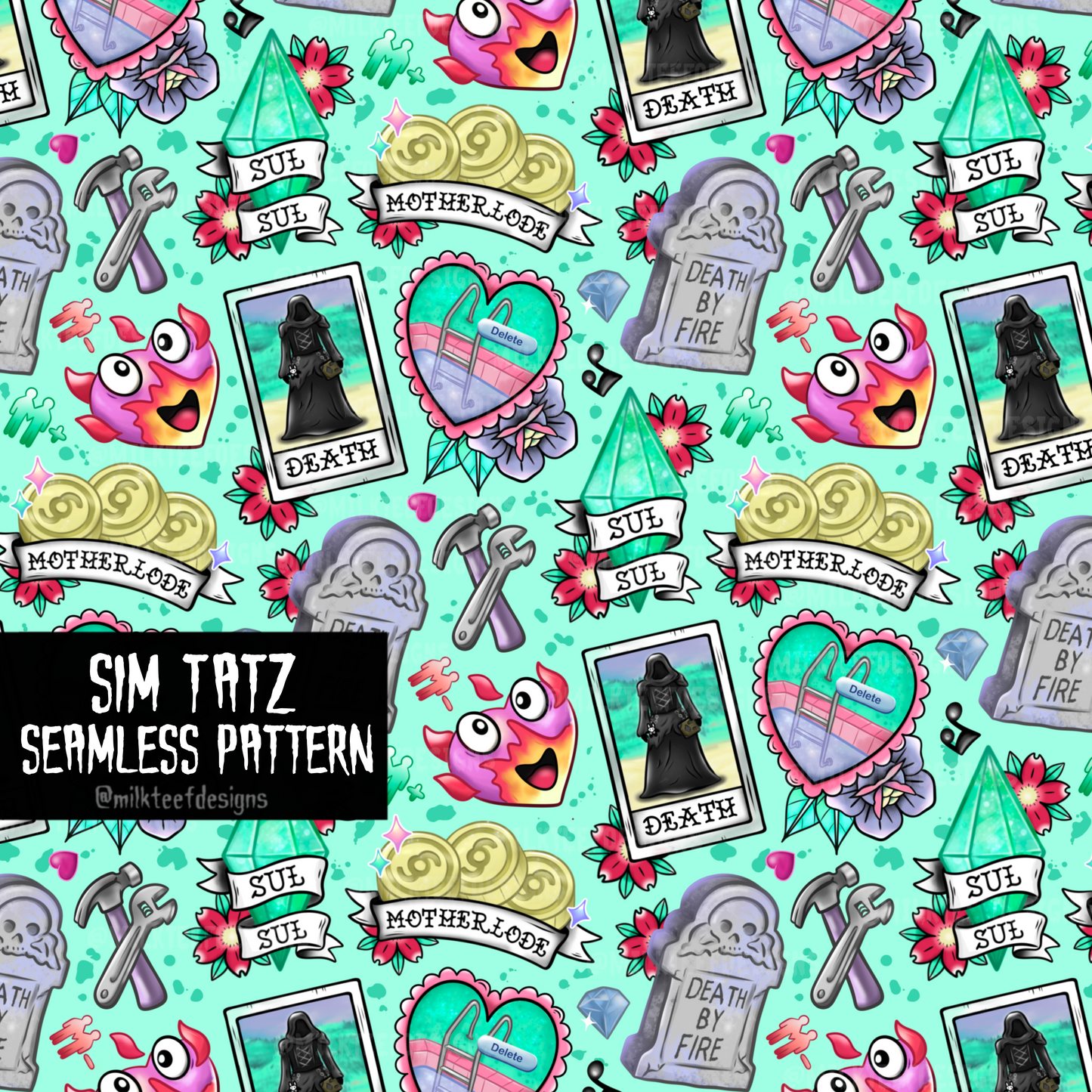 Sim Tatz / Seamless Pattern