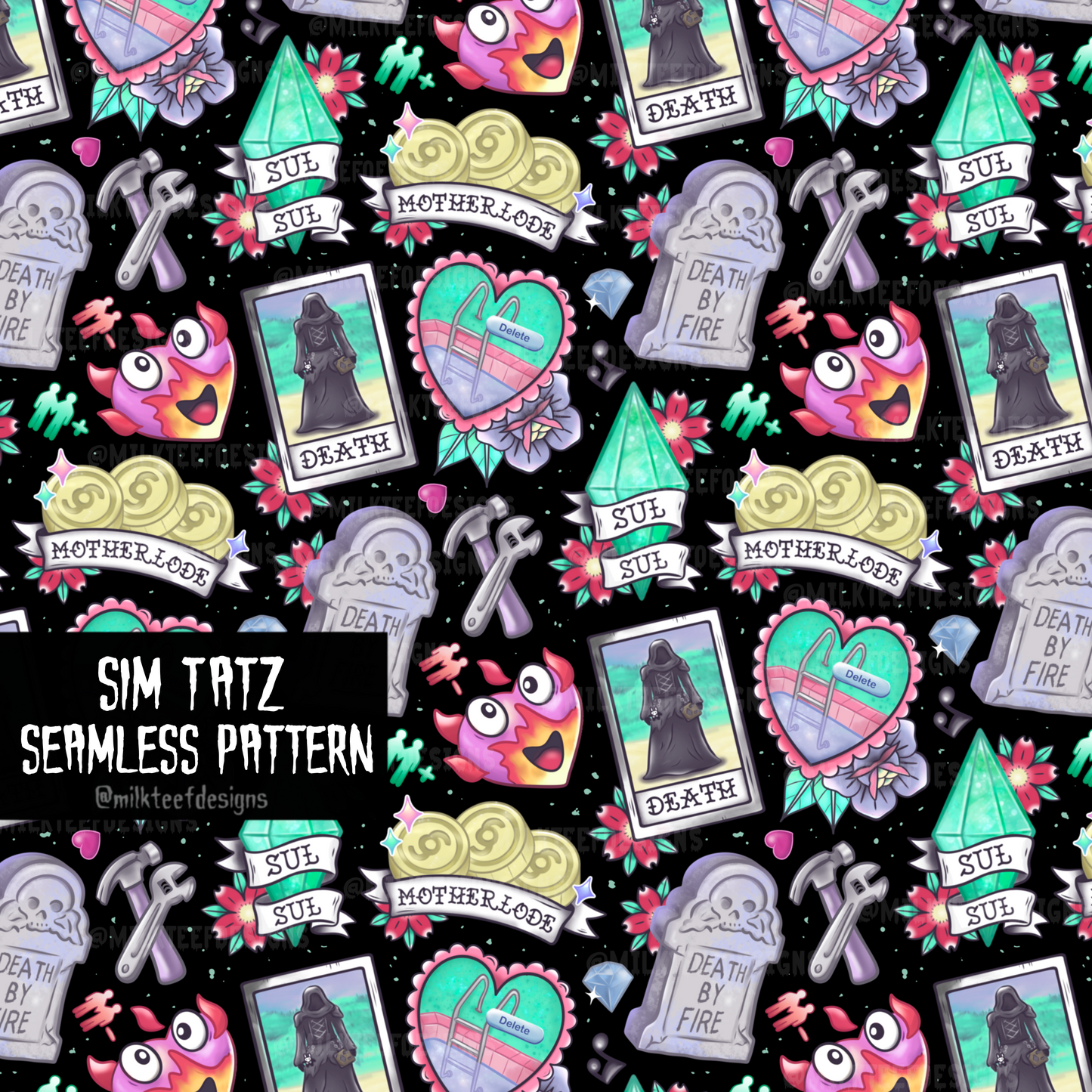 Sim Tatz / Seamless Pattern