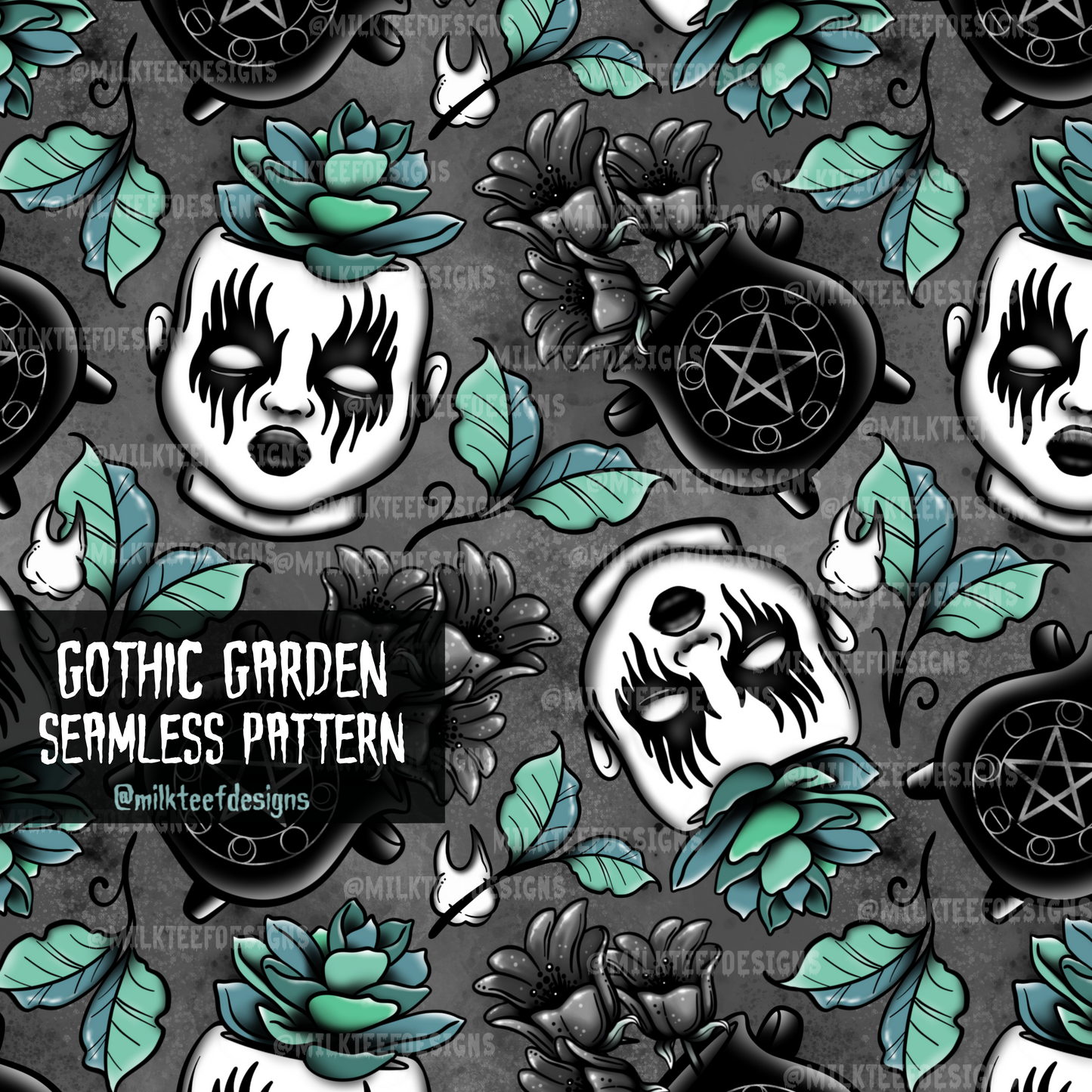 Gothic Garden / Seamless Pattern