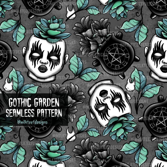 Gothic Garden / Seamless Pattern