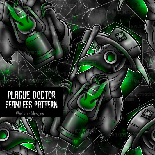 Plague Doctor / Seamless Pattern