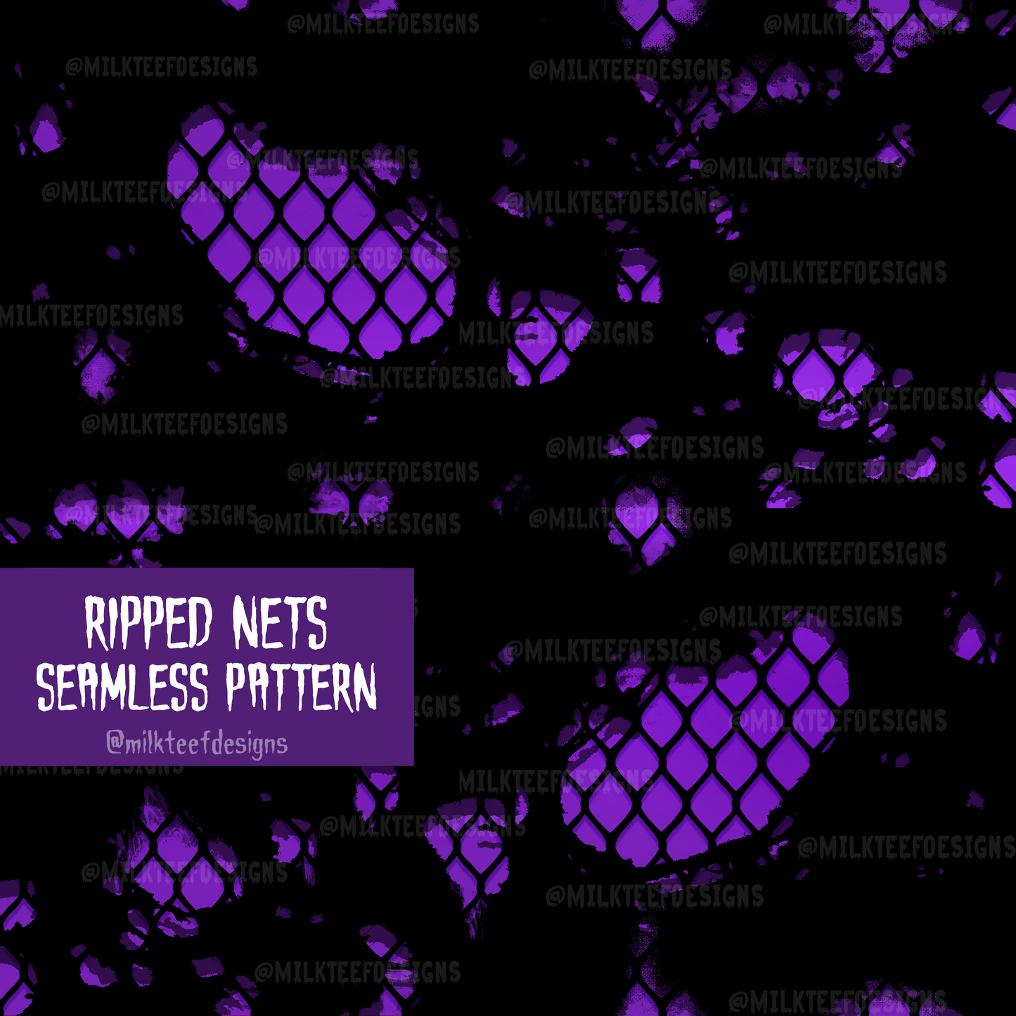 Ripped Nets / Seamless Pattern