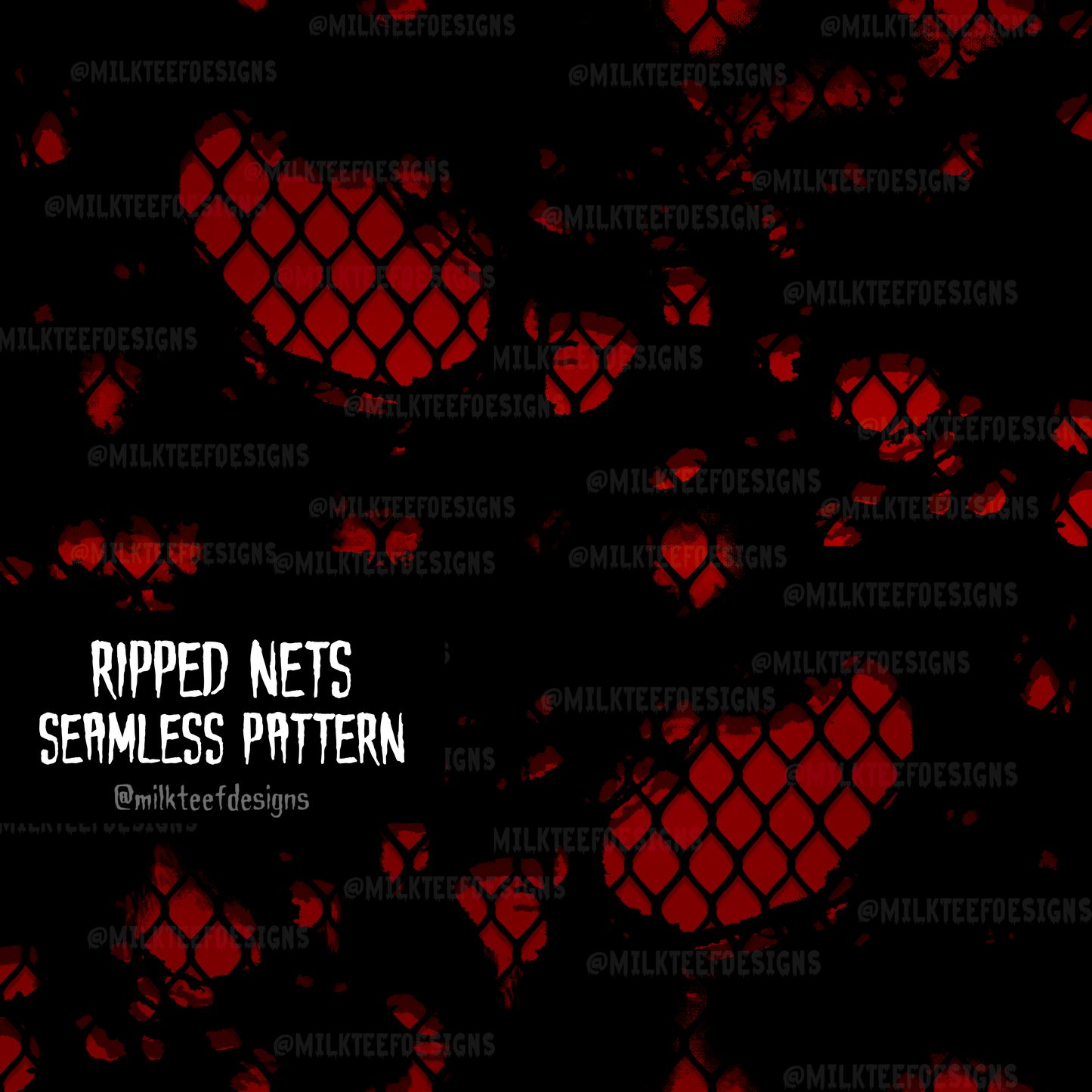 Ripped Nets / Seamless Pattern