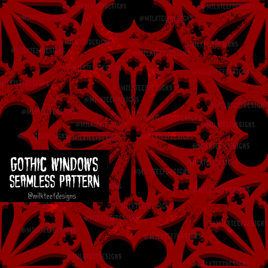 Gothic Windows / Seamless Pattern