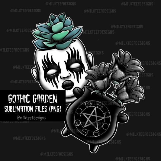 Gothic Garden / Sublimation Design Bundle (PNG)