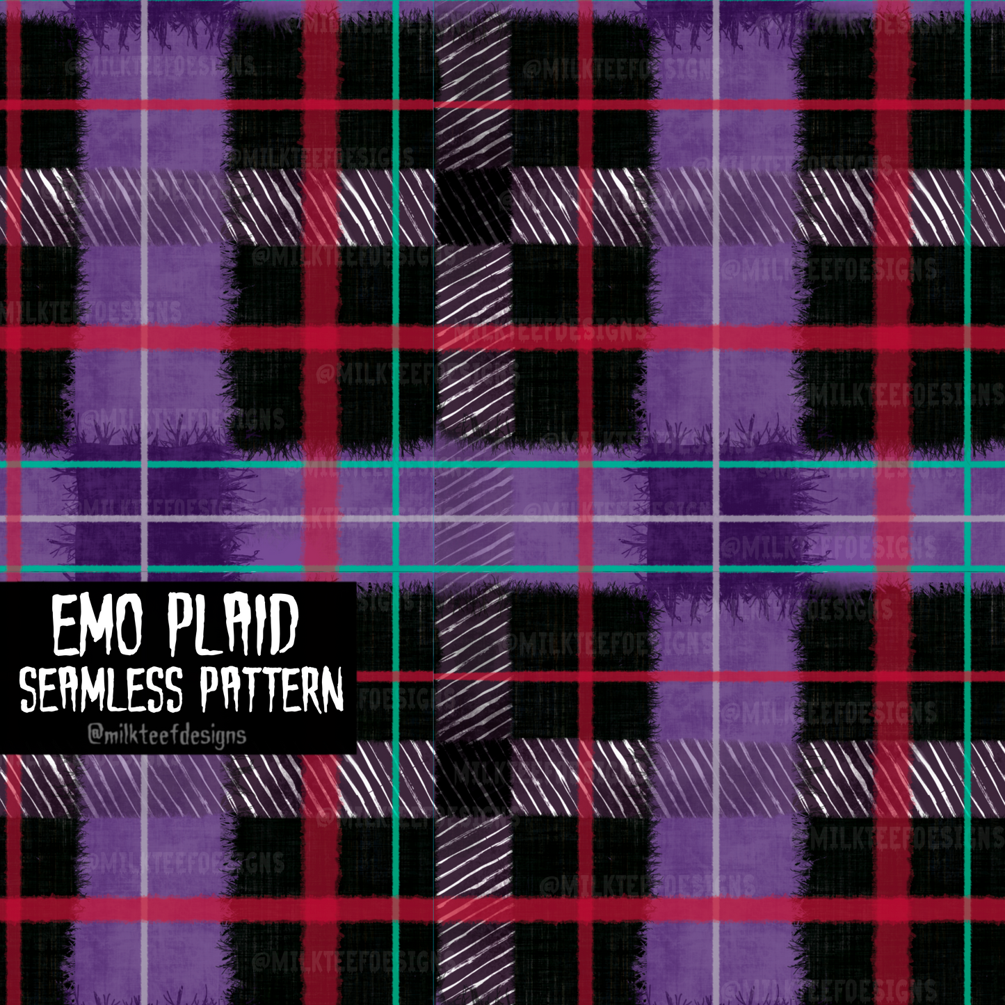 Emo Plaid / Seamless Pattern