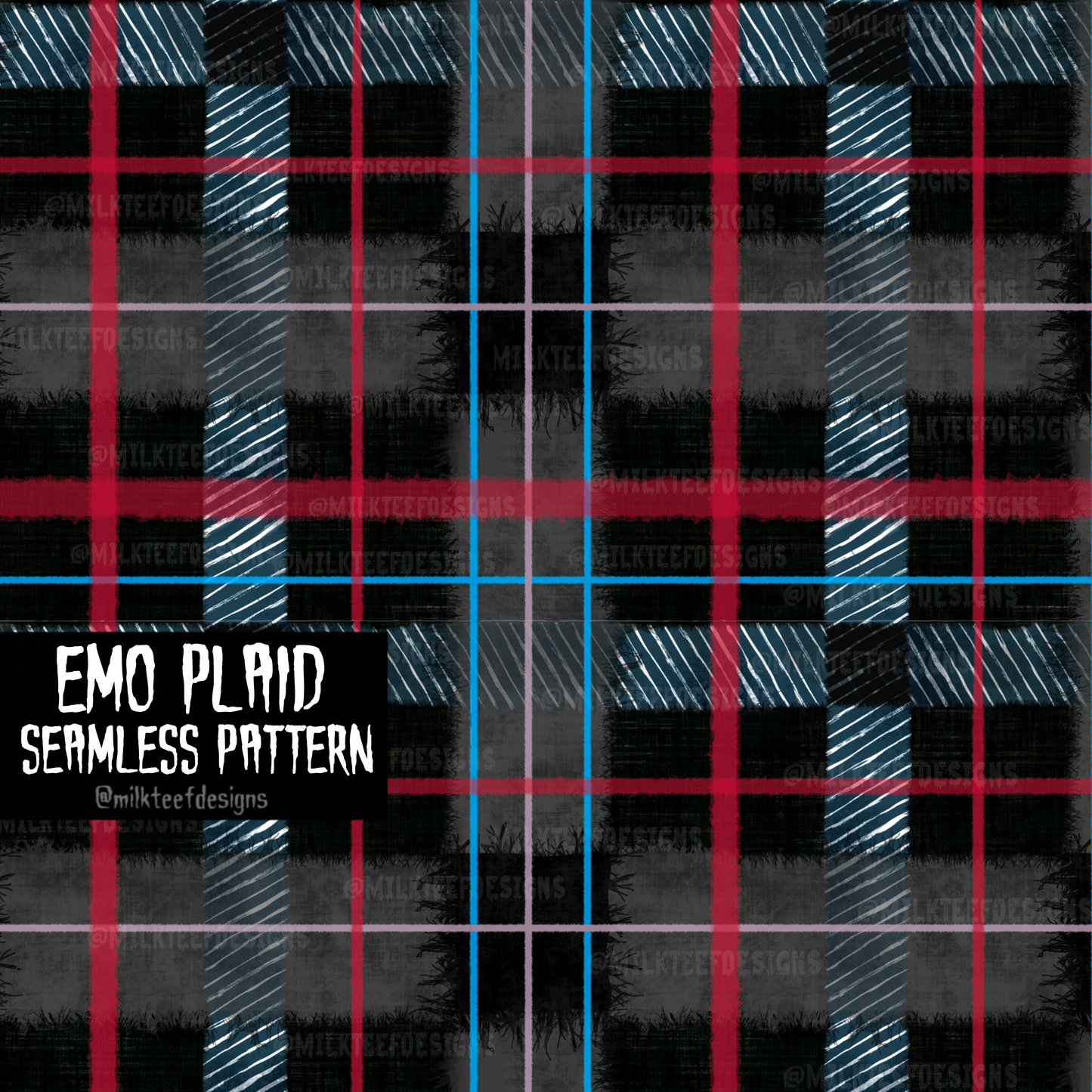 Emo Plaid / Seamless Pattern