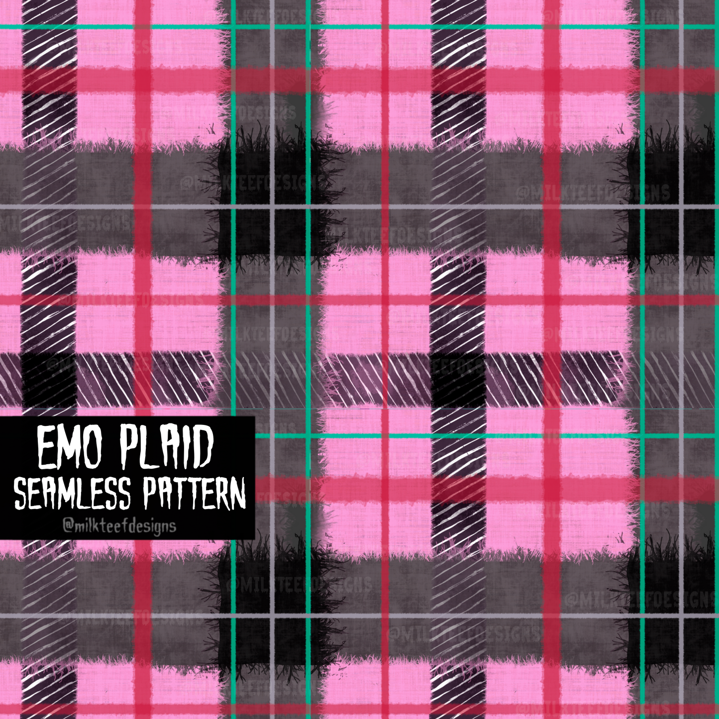 Emo Plaid / Seamless Pattern